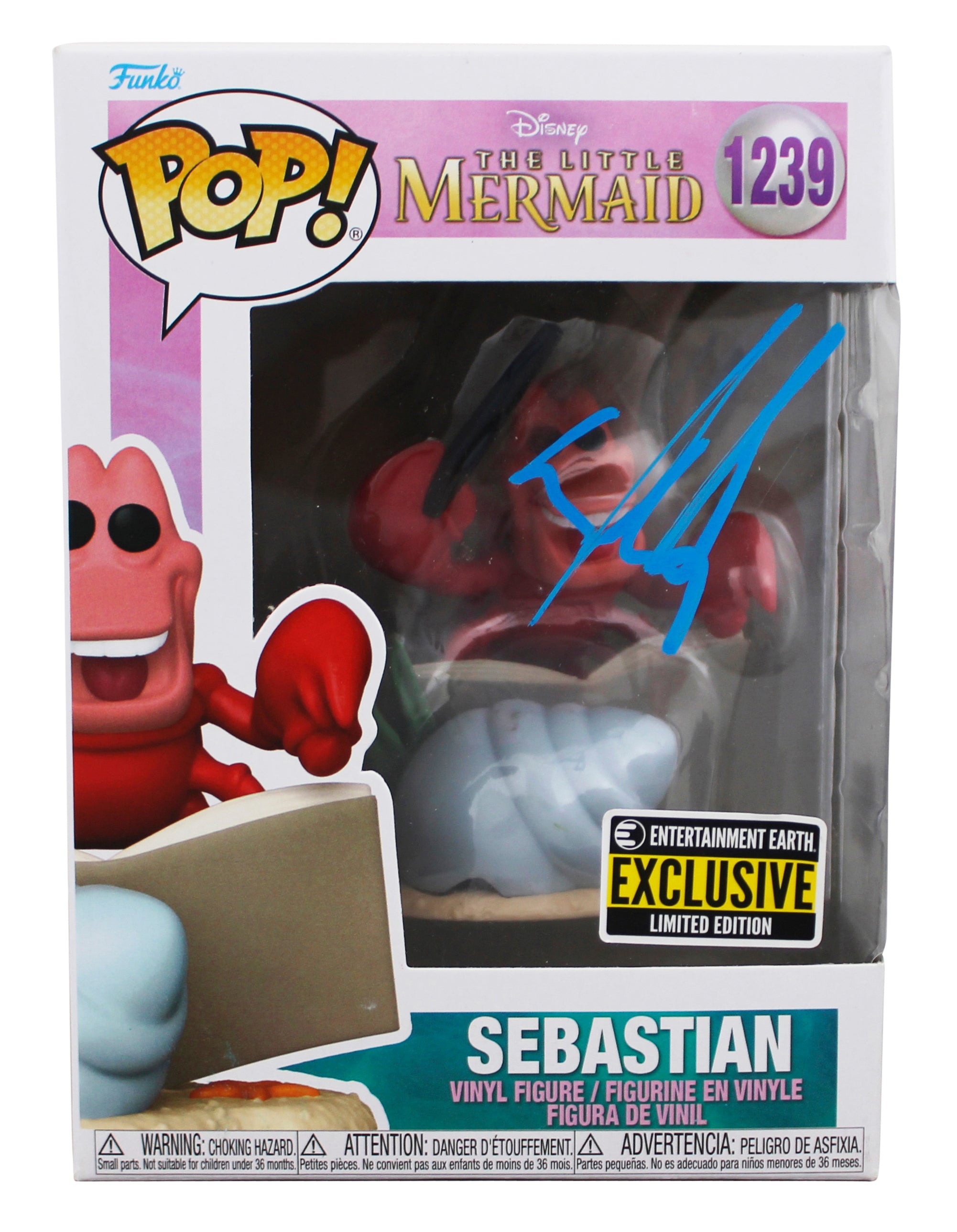 Daveed Diggs The Little Mermaid Signed Sebastian #1239 Funko Pop Figure BAS