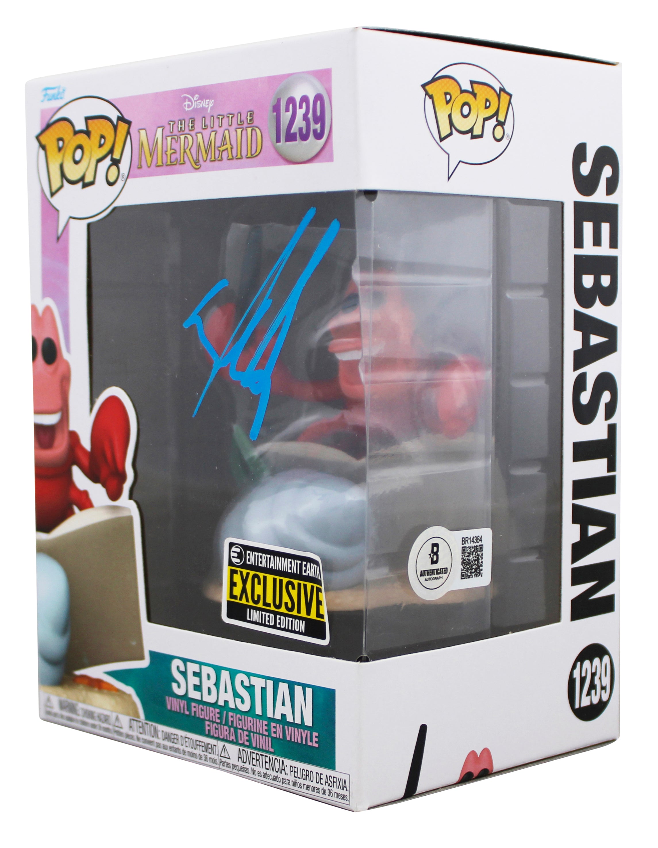 Daveed Diggs The Little Mermaid Signed Sebastian #1239 Funko Pop Figure BAS