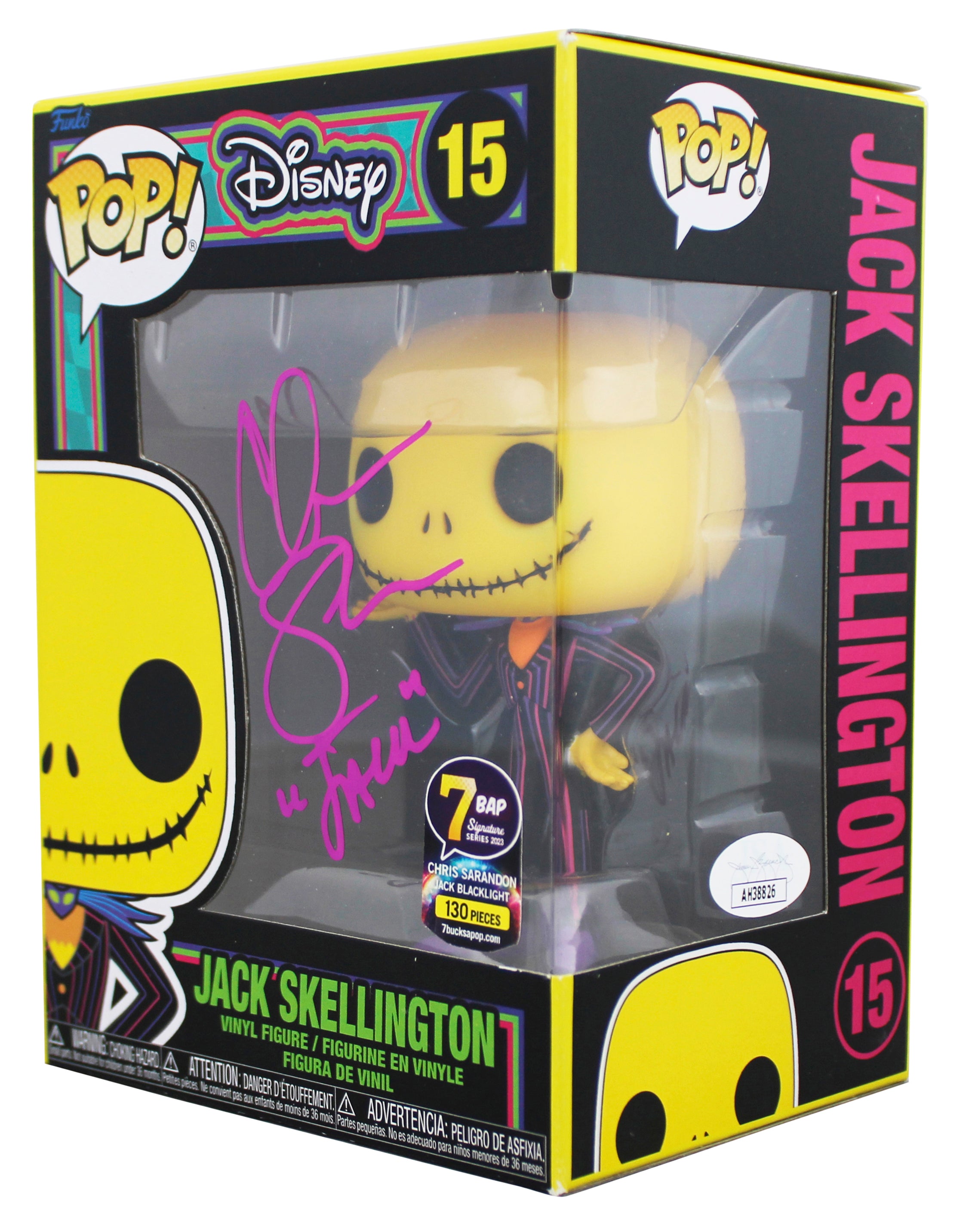 Chris Sarandon Nightmare Before Christmas "Jack" Signed #15 Funko Pop Figure JSA