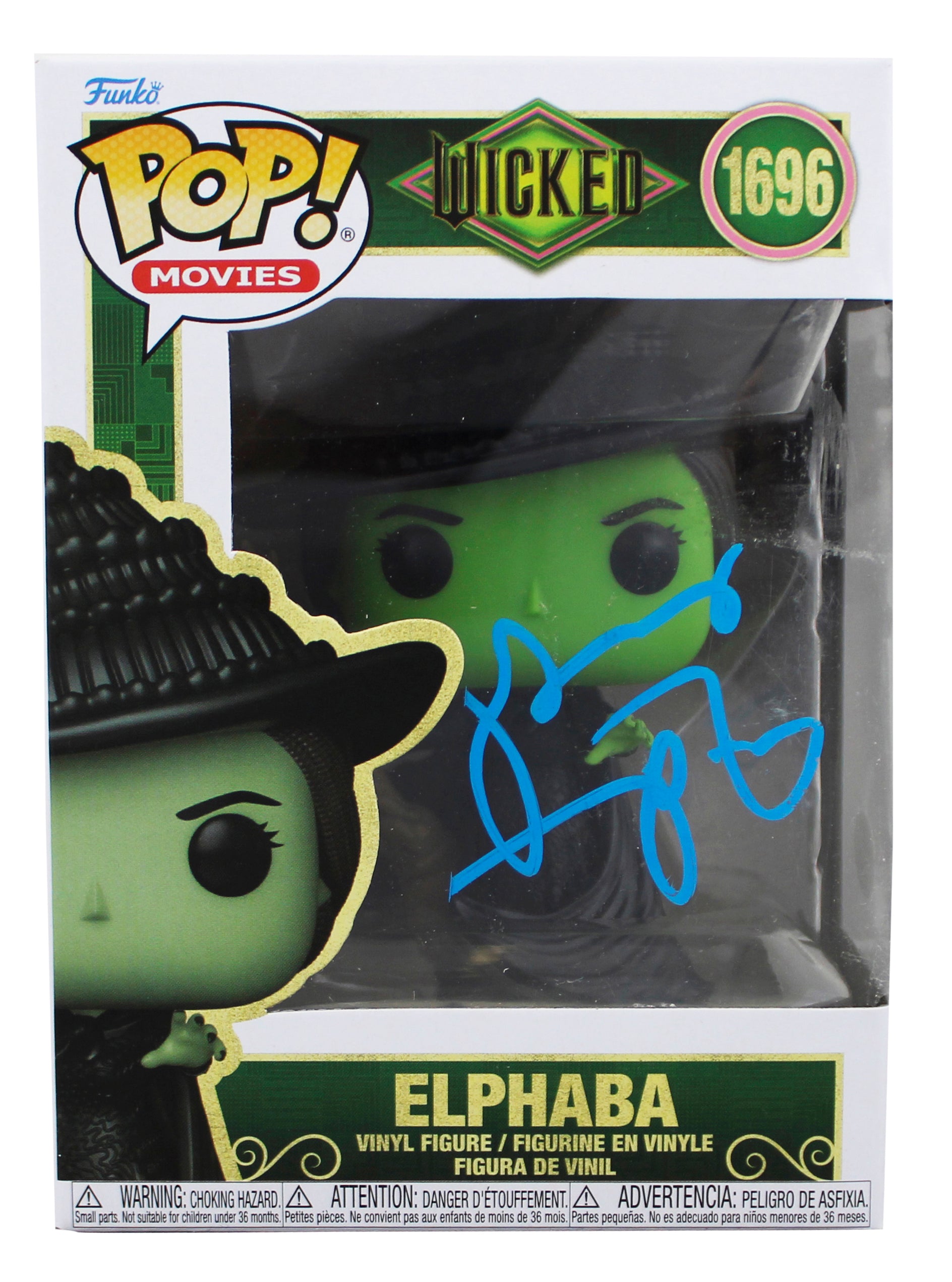 Idina Menzel Wicked Signed Elphaba #1696 Funko Pop Vinyl Figure JSA #AU08714