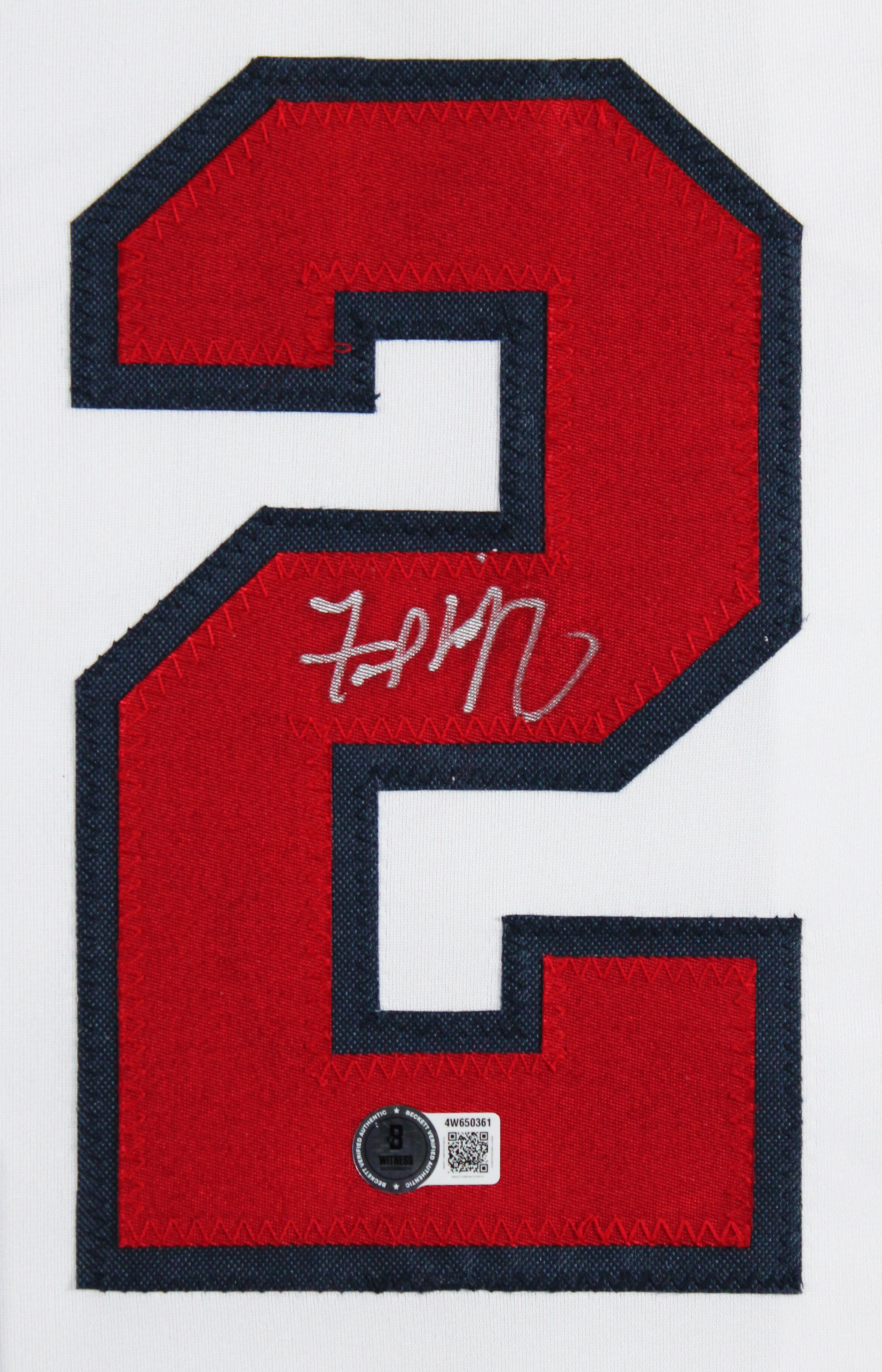 Fred McGriff Authentic Signed White Pro Style Framed Jersey BAS Witnessed