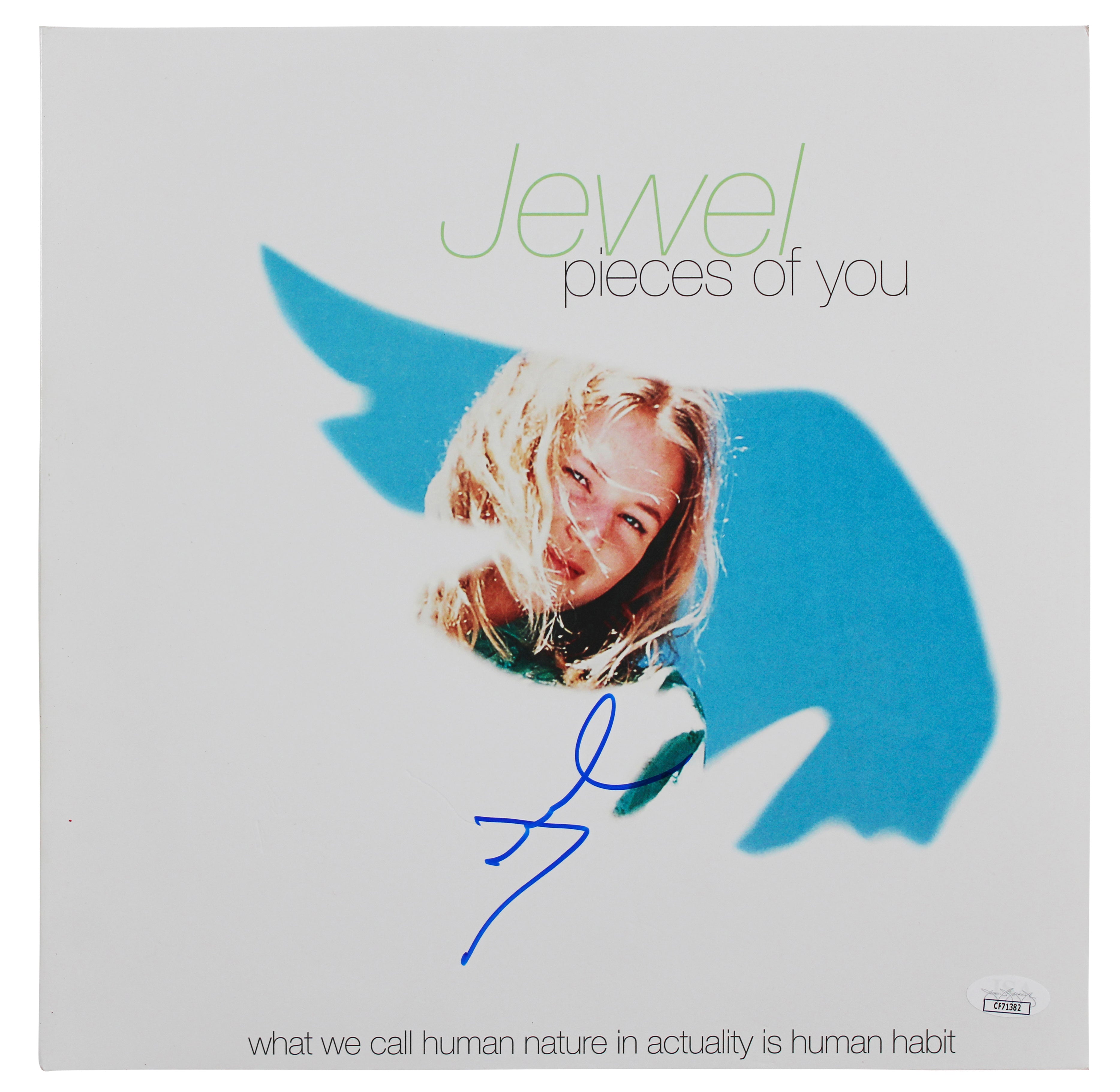 Jewel Authentic Signed Pieces of You Album Cover W/ Vinyl JSA #CF71382