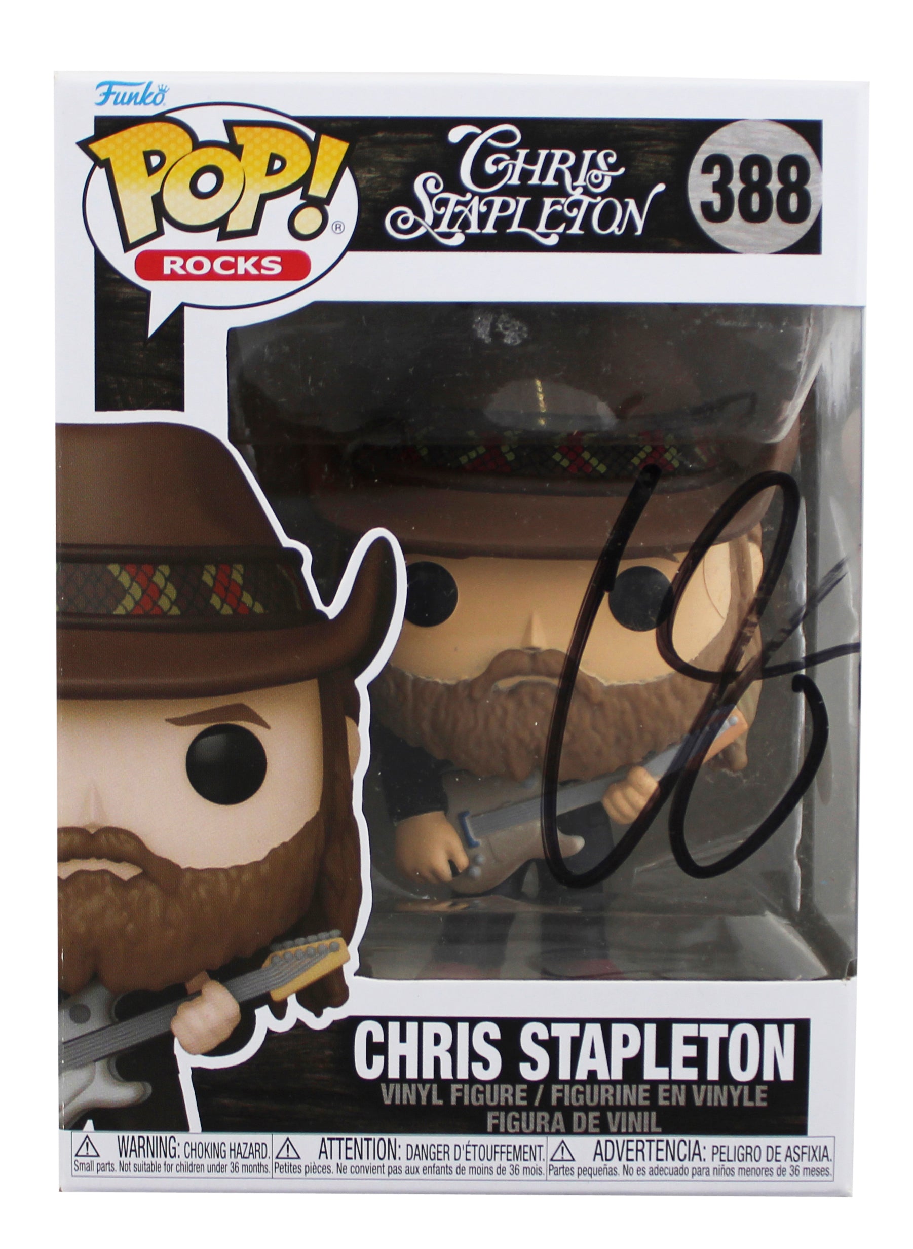 Chris Stapleton Authentic Signed #388 Funko Pop Vinyl Figure JSA #AX81970