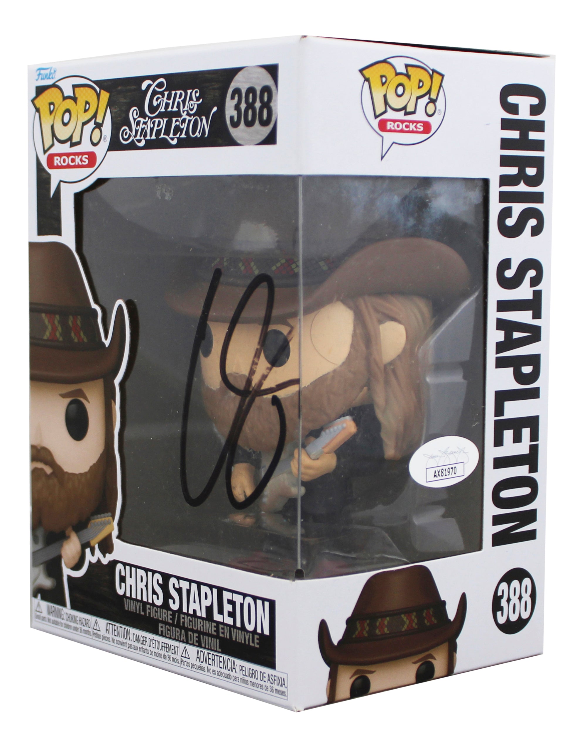 Chris Stapleton Authentic Signed #388 Funko Pop Vinyl Figure JSA #AX81970