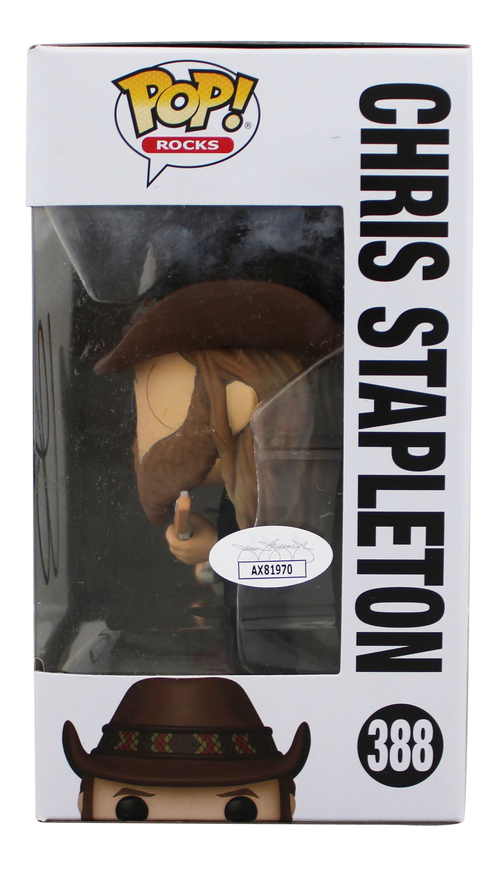 Chris Stapleton Authentic Signed #388 Funko Pop Vinyl Figure JSA #AX81970