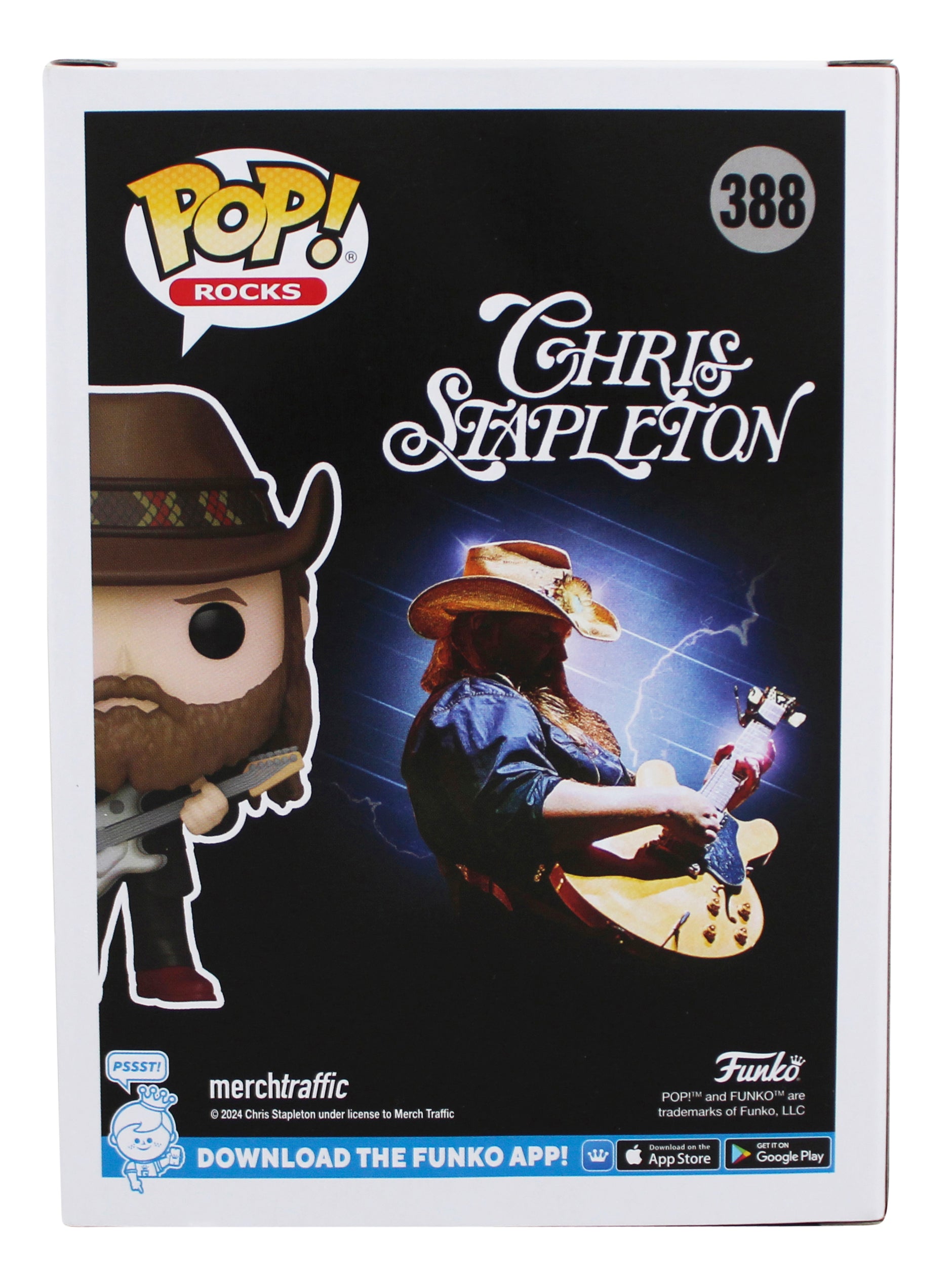 Chris Stapleton Authentic Signed #388 Funko Pop Vinyl Figure JSA #AX81970