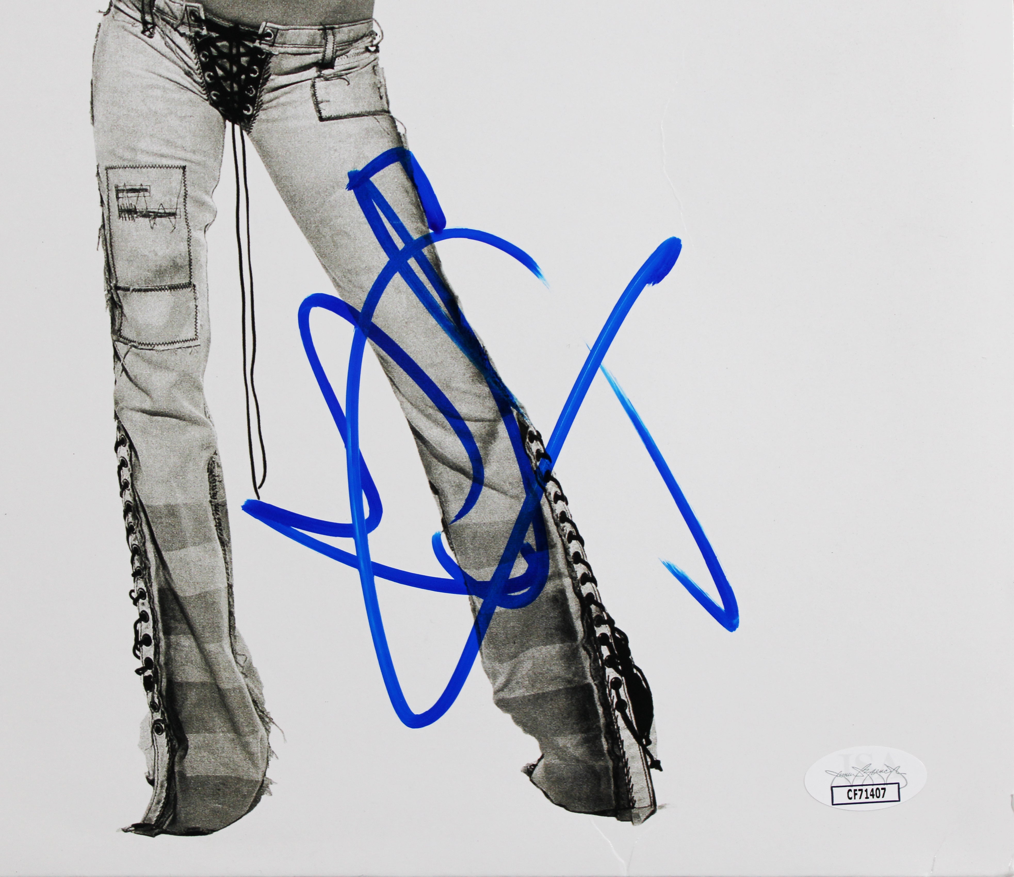 Christina Aguilera Authentic Signed Stripped Album Cover W/ Vinyl JSA #CF71407