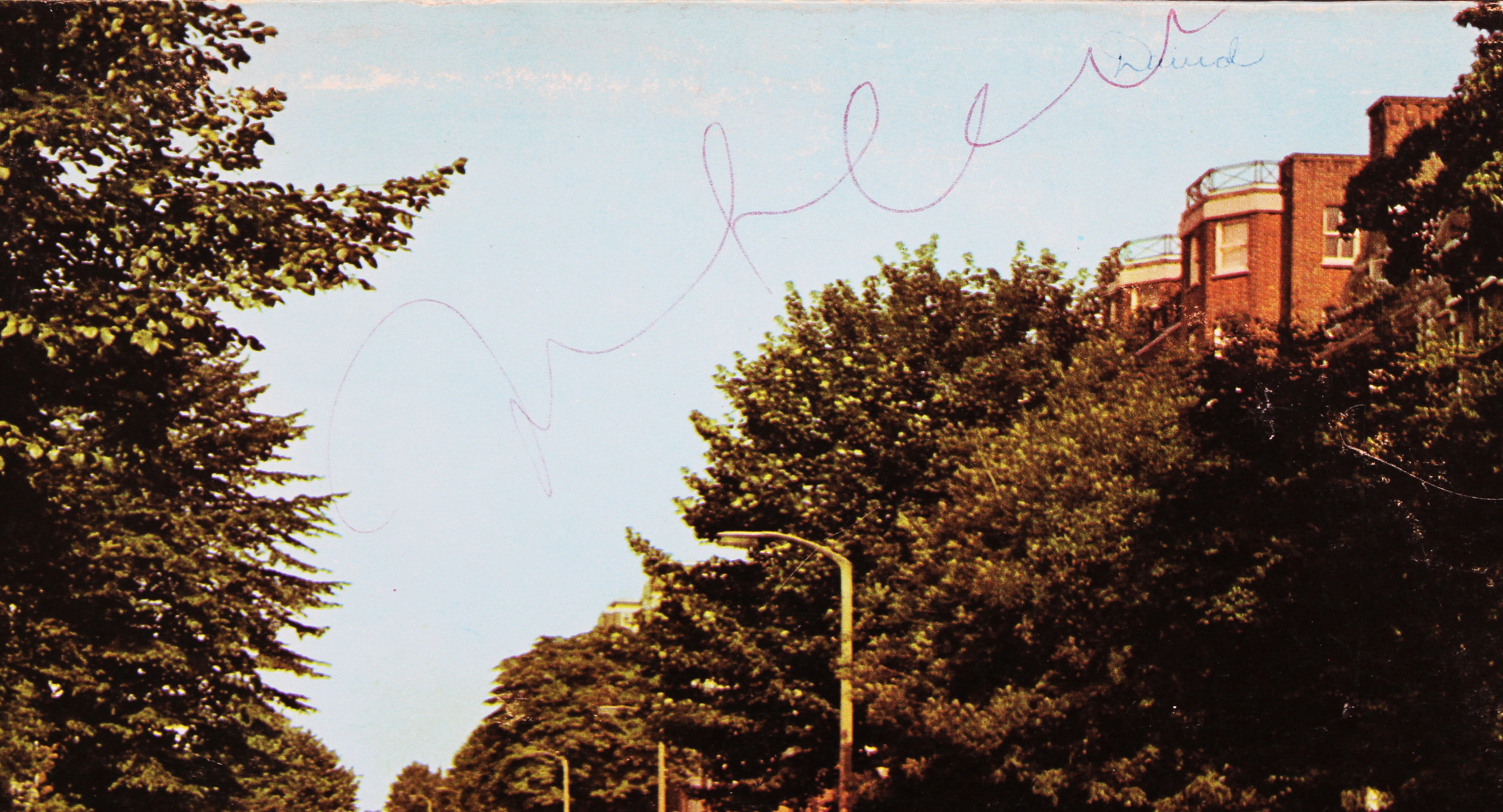 John Lennon The Beatles Signed Abbey Road Album Cover W/ Vinyl JSA #ZZ36147