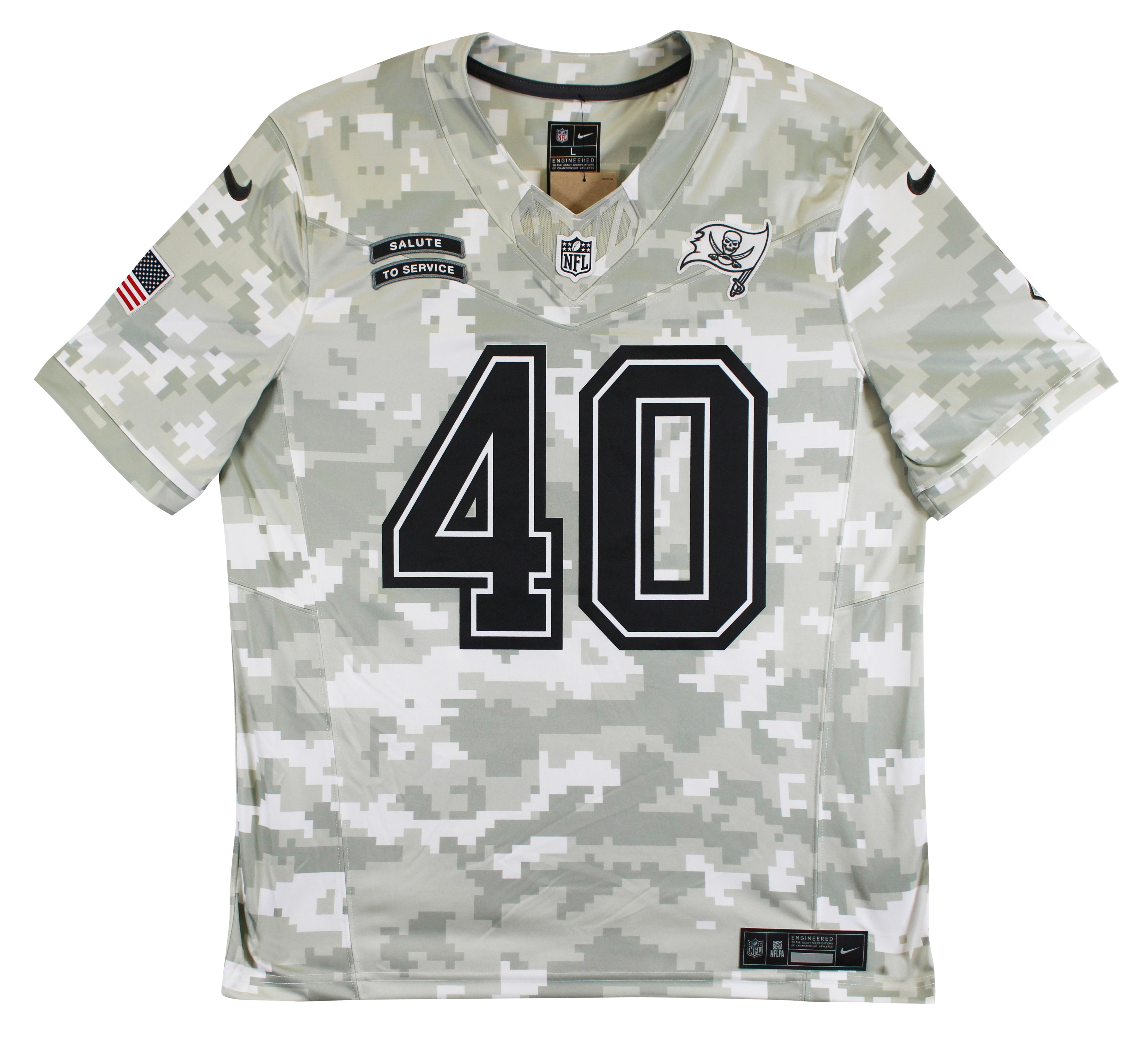 Buccaneers Mike Alstott "A-Train" Signed 2024 STS Nike Limited Jersey BAS Wit