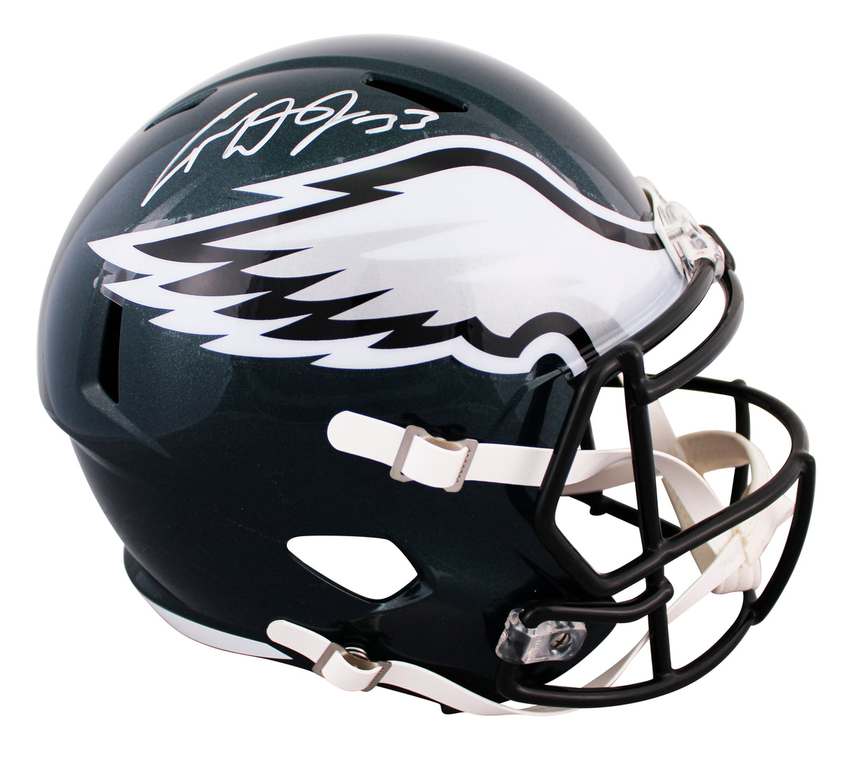 Eagles Cooper DeJean Signed SB LIX Champs Full Size Speed Rep Helmet W/ Case FAN
