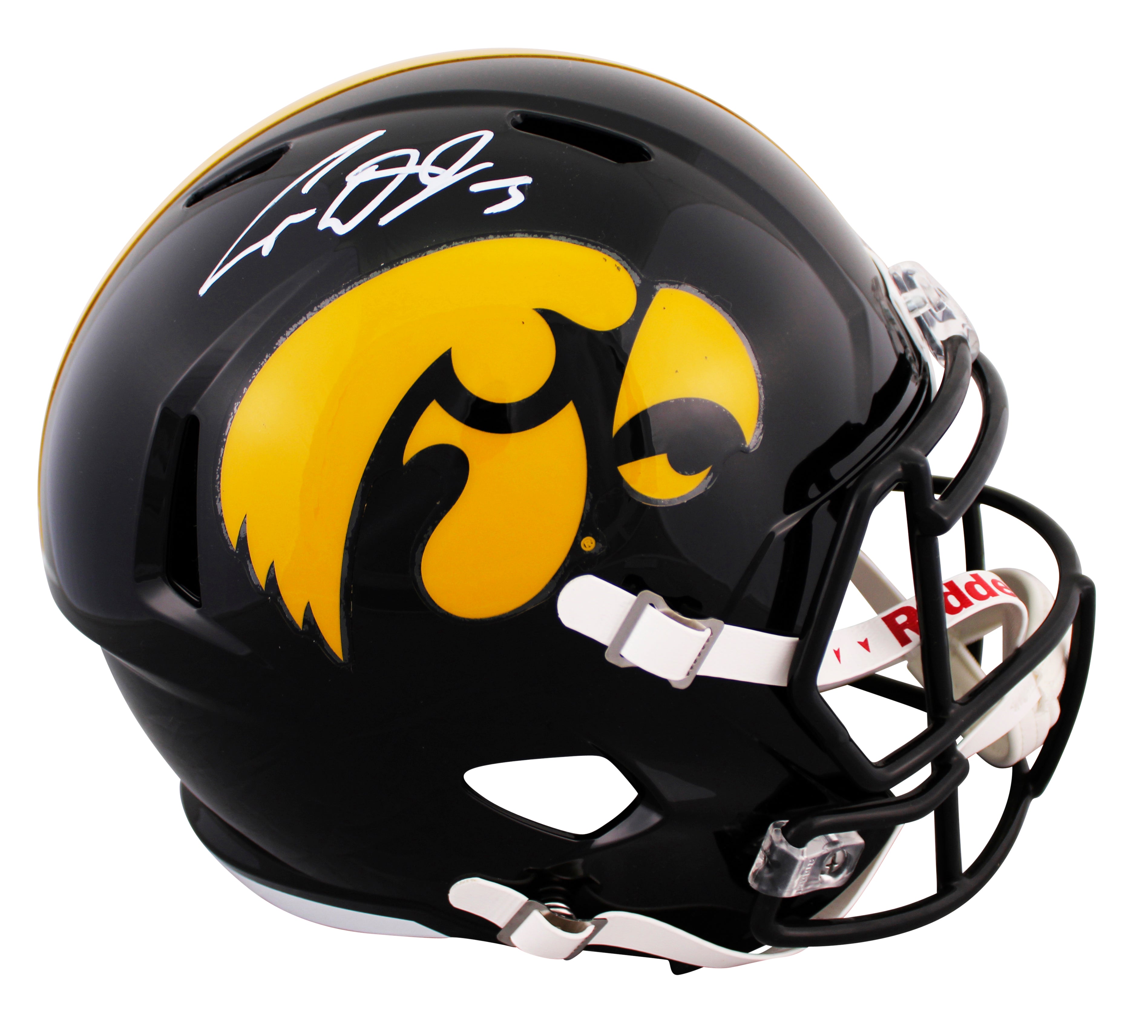 Iowa Cooper DeJean Authentic Signed Full Size Speed Rep Helmet Fanatics