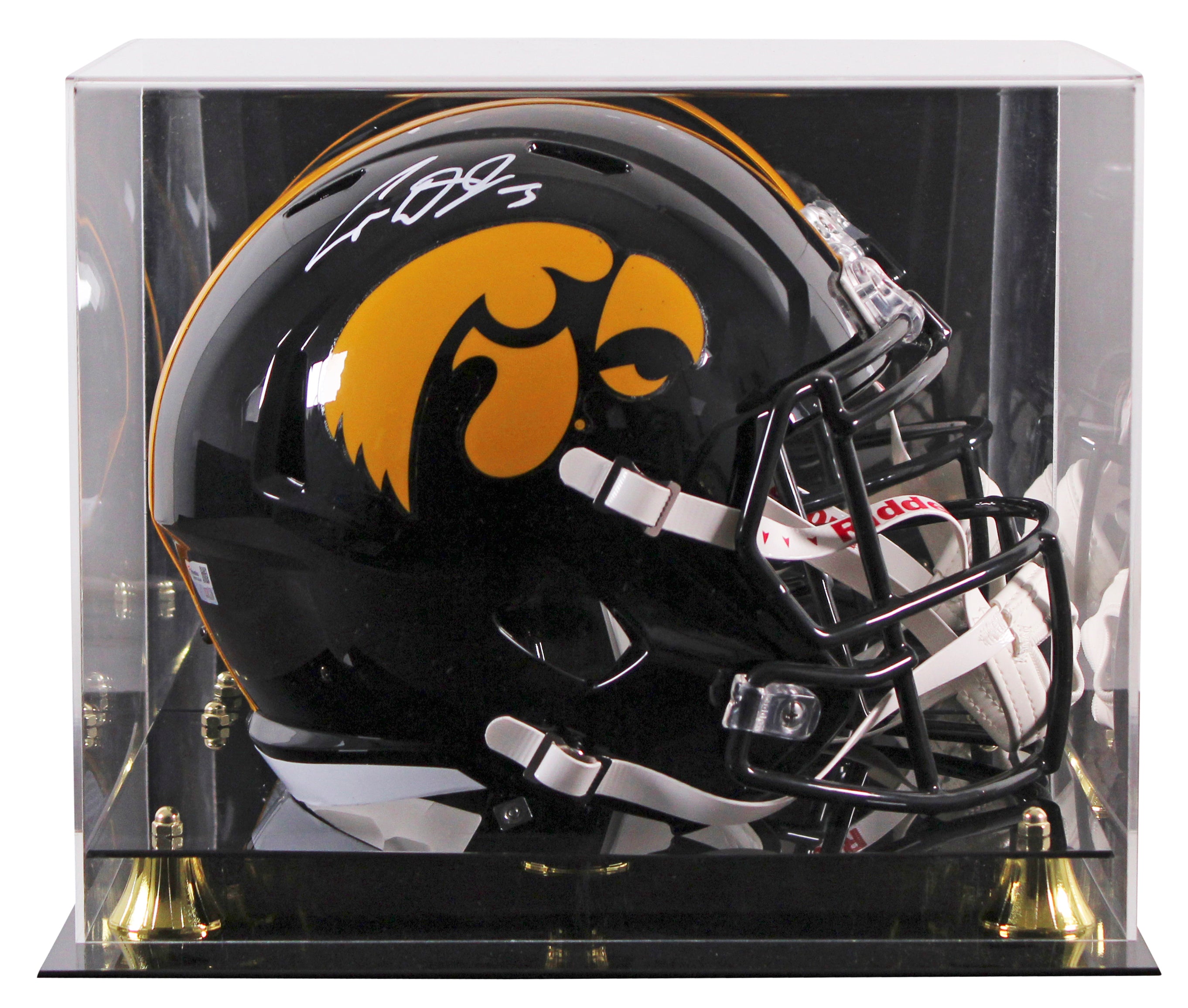 Iowa Cooper DeJean Signed Full Size Speed Rep Helmet W/ Case Fanatics