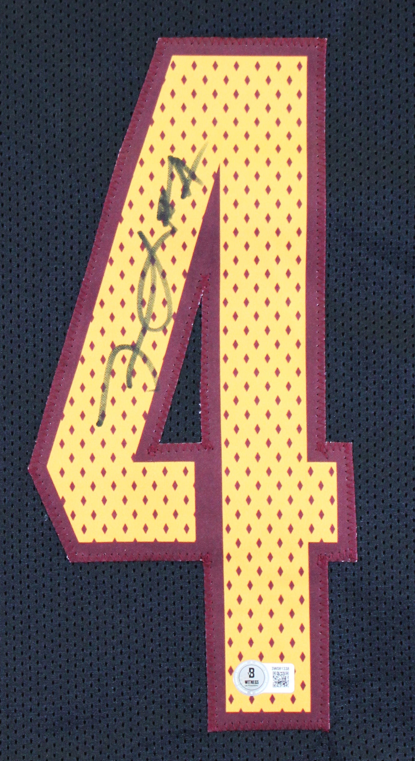 Frankie Luvu Authentic Signed Black Alternate Pro Style Jersey BAS Witnessed