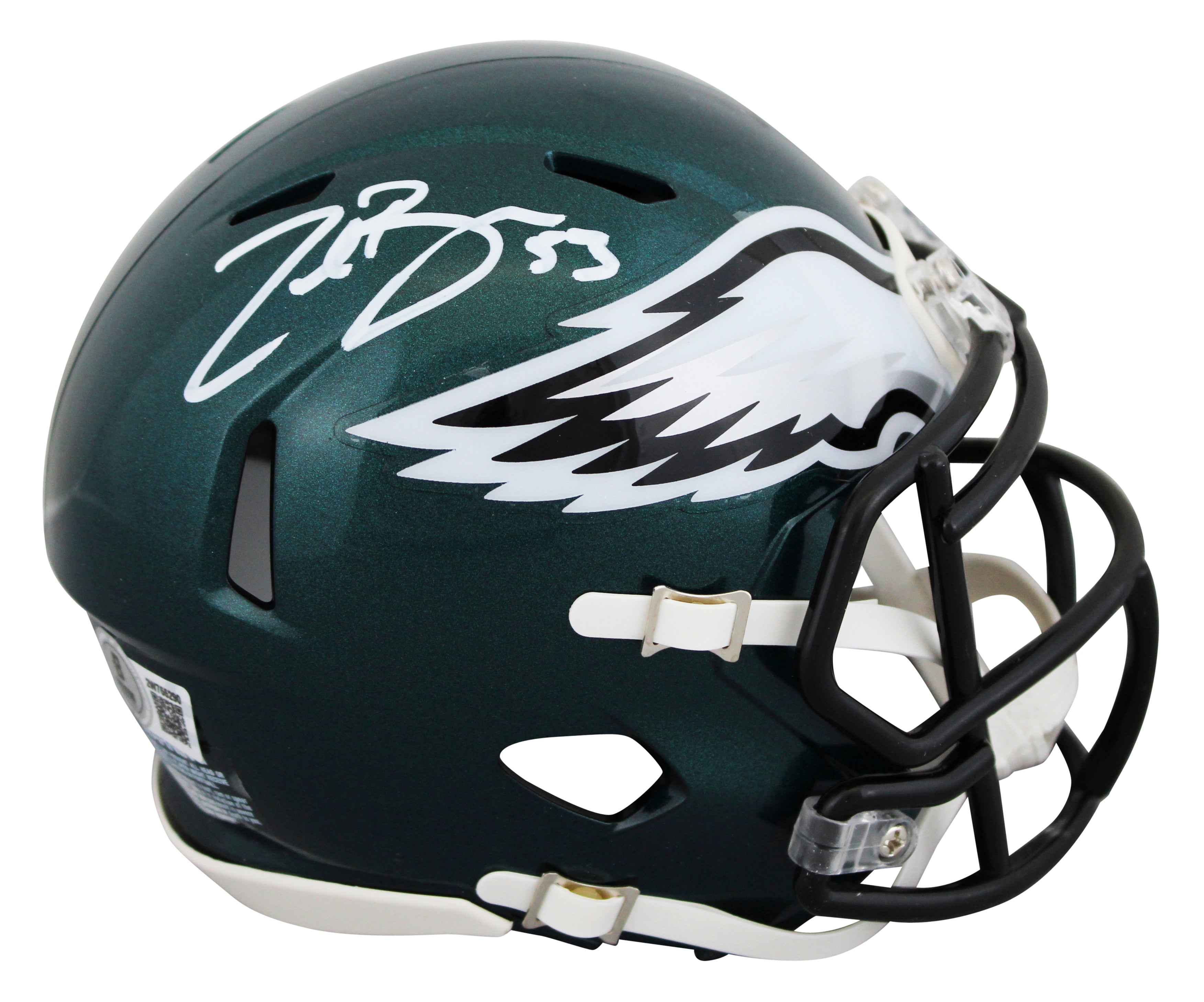Eagles Zack Baun Authentic Signed Speed Mini Helmet Autographed BAS Witnessed