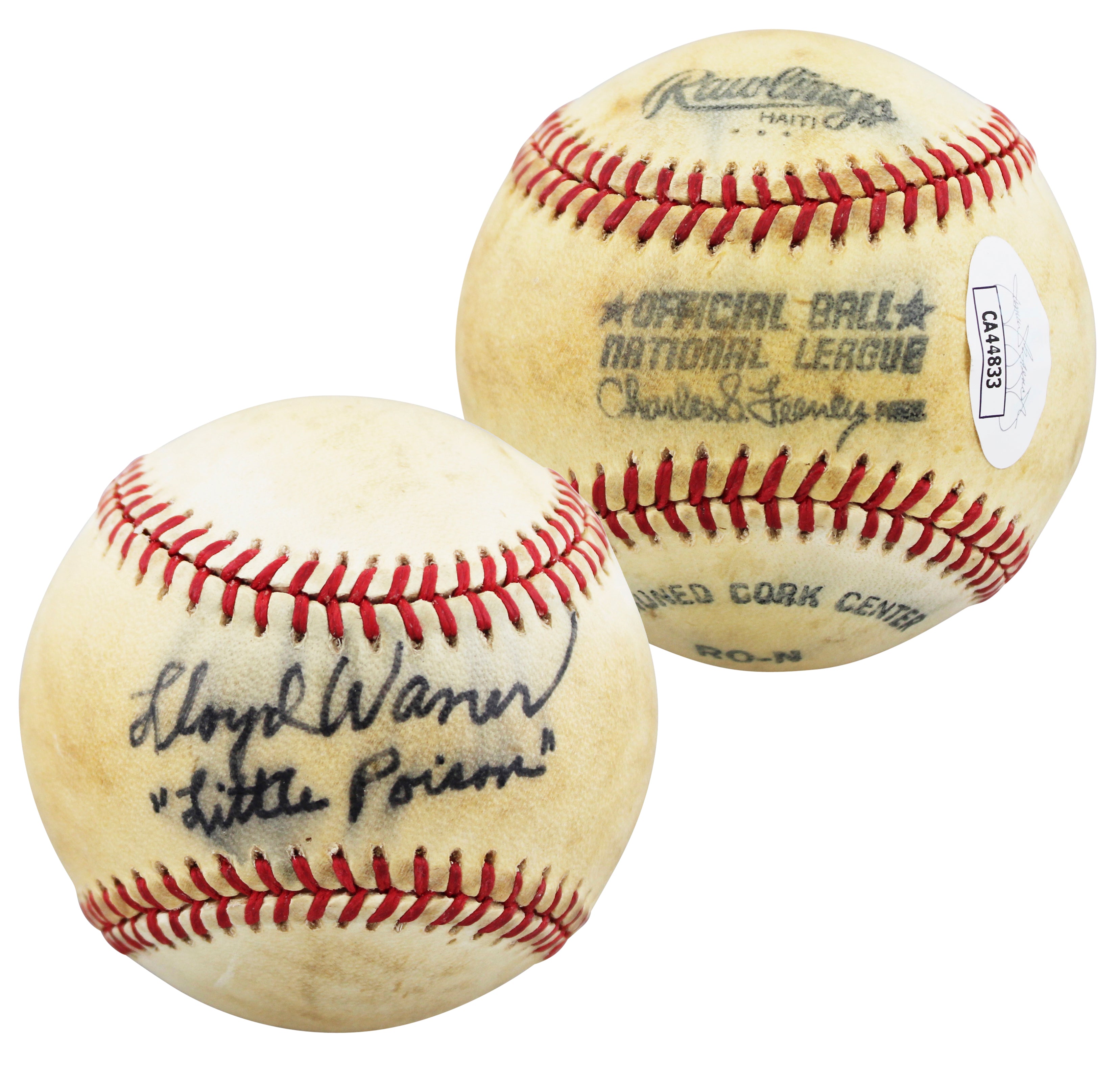 Pirates Lloyd Waner "Little Poison" Signed Feeney ONL Baseball ONL JSA #CA44833