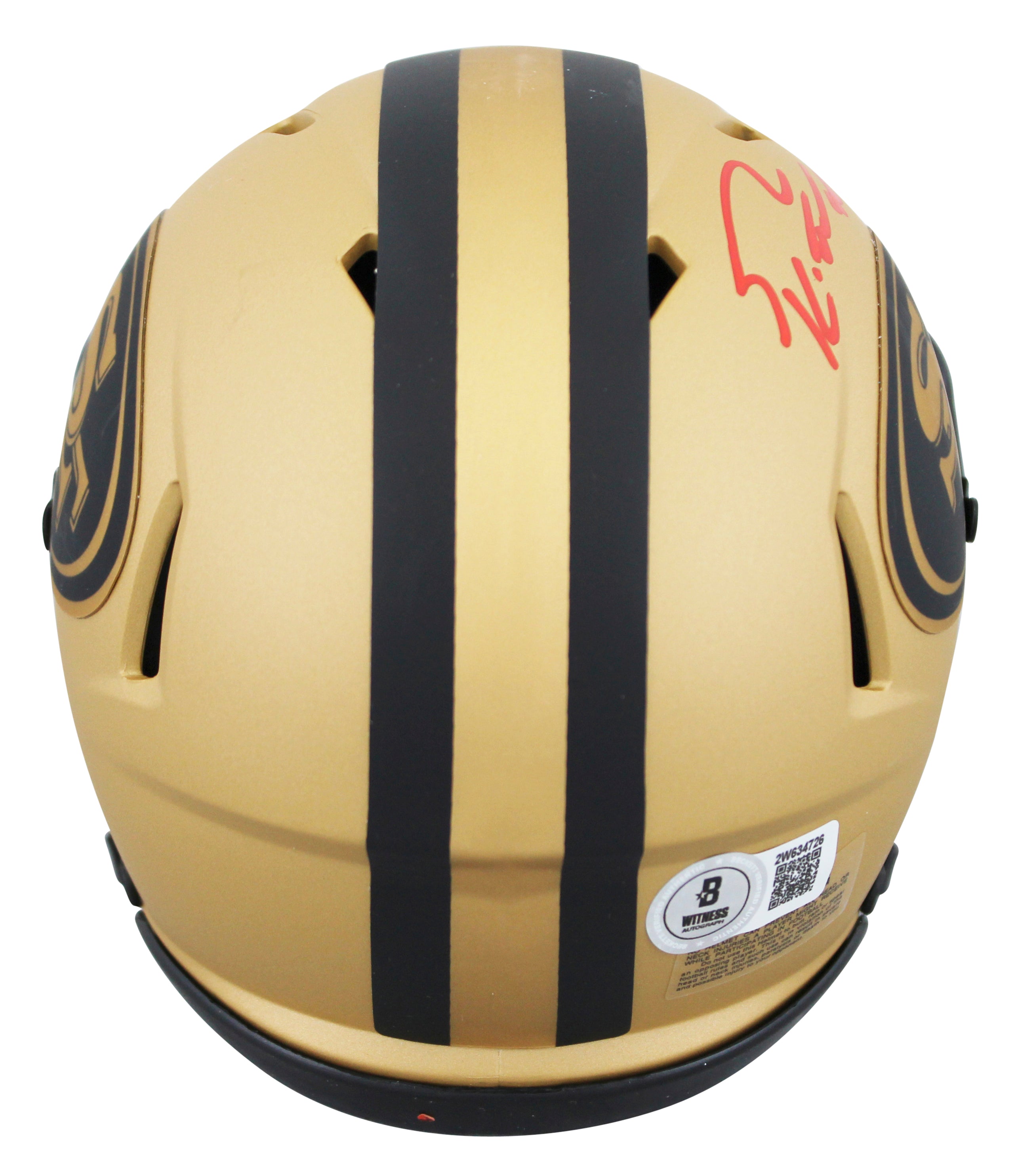 49ers George Kittle Authentic Signed Rave Speed Mini Helmet BAS Witnessed