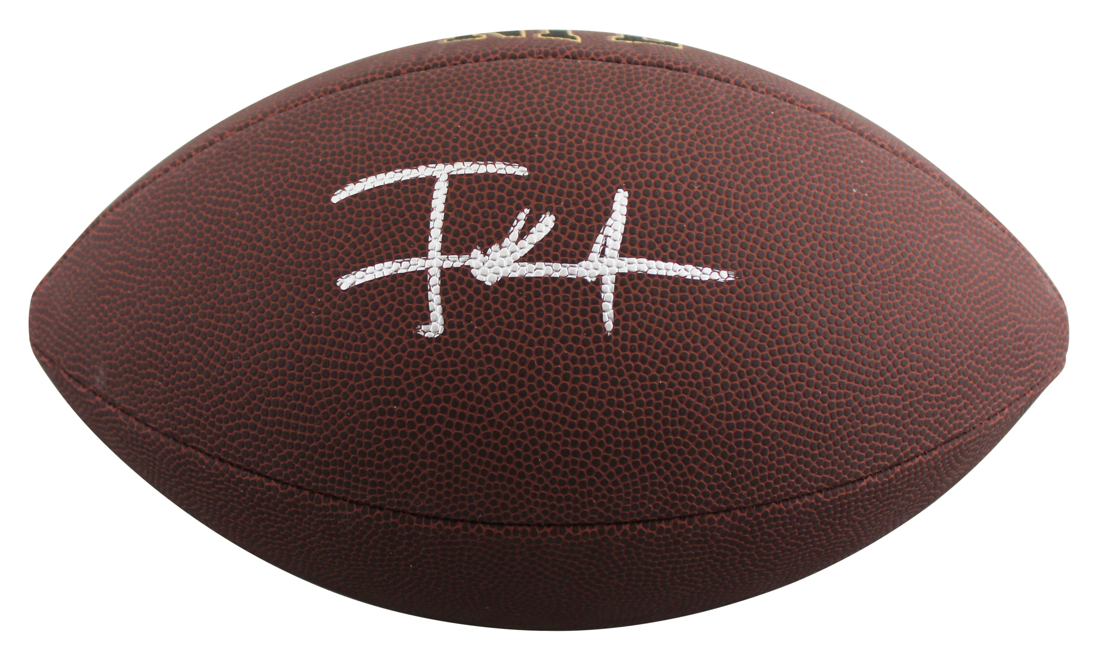 49ers Frank Gore Authentic Signed Wilson Super Grip Nfl Football BAS Witnessed