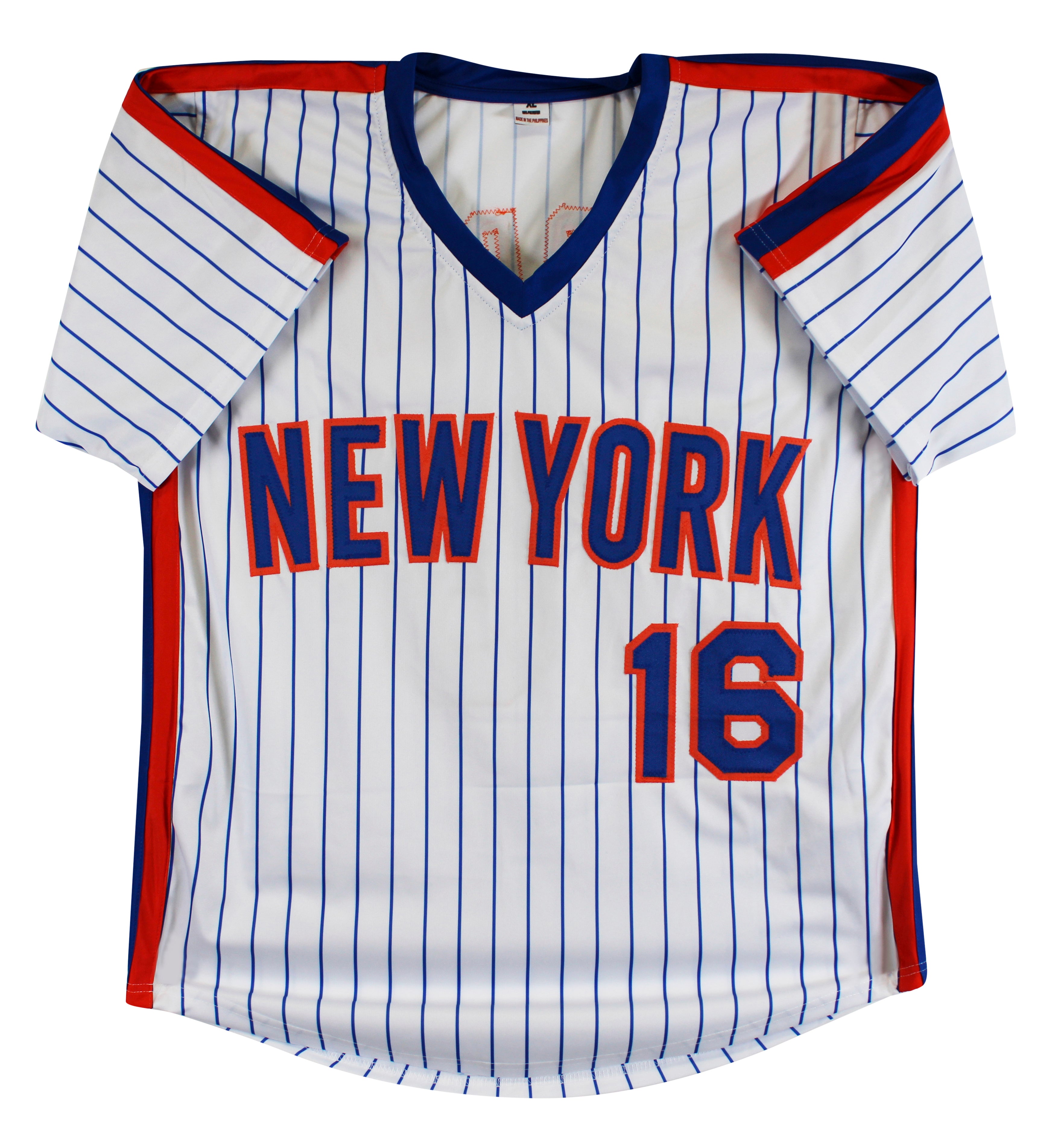 Doc Gooden Authentic Signed White Pinstripe Pro Style Jersey Autographed BAS
