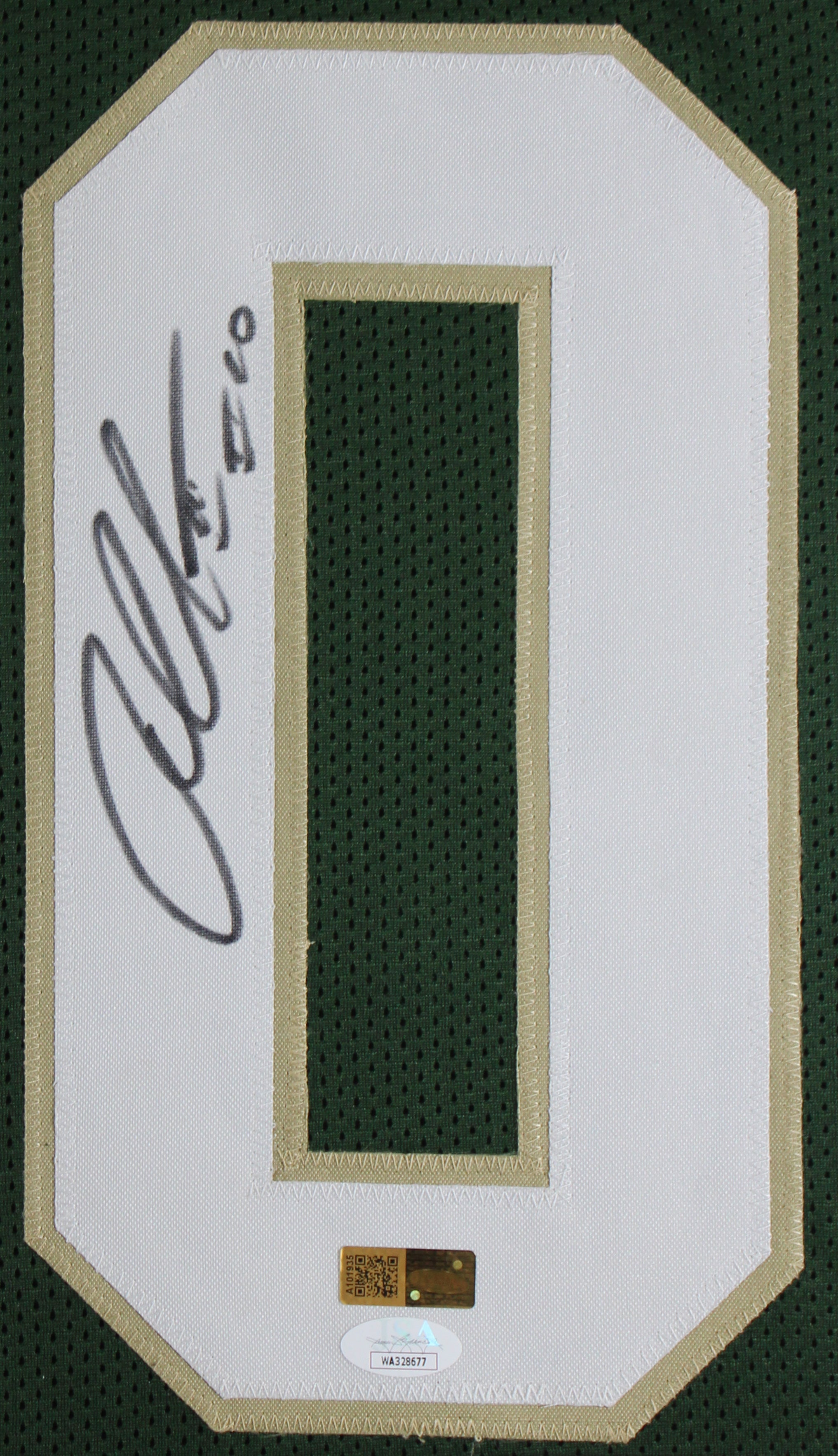 Baylor Robert Griffin III Signed Green Pro Style Framed Jersey JSA #WA328677