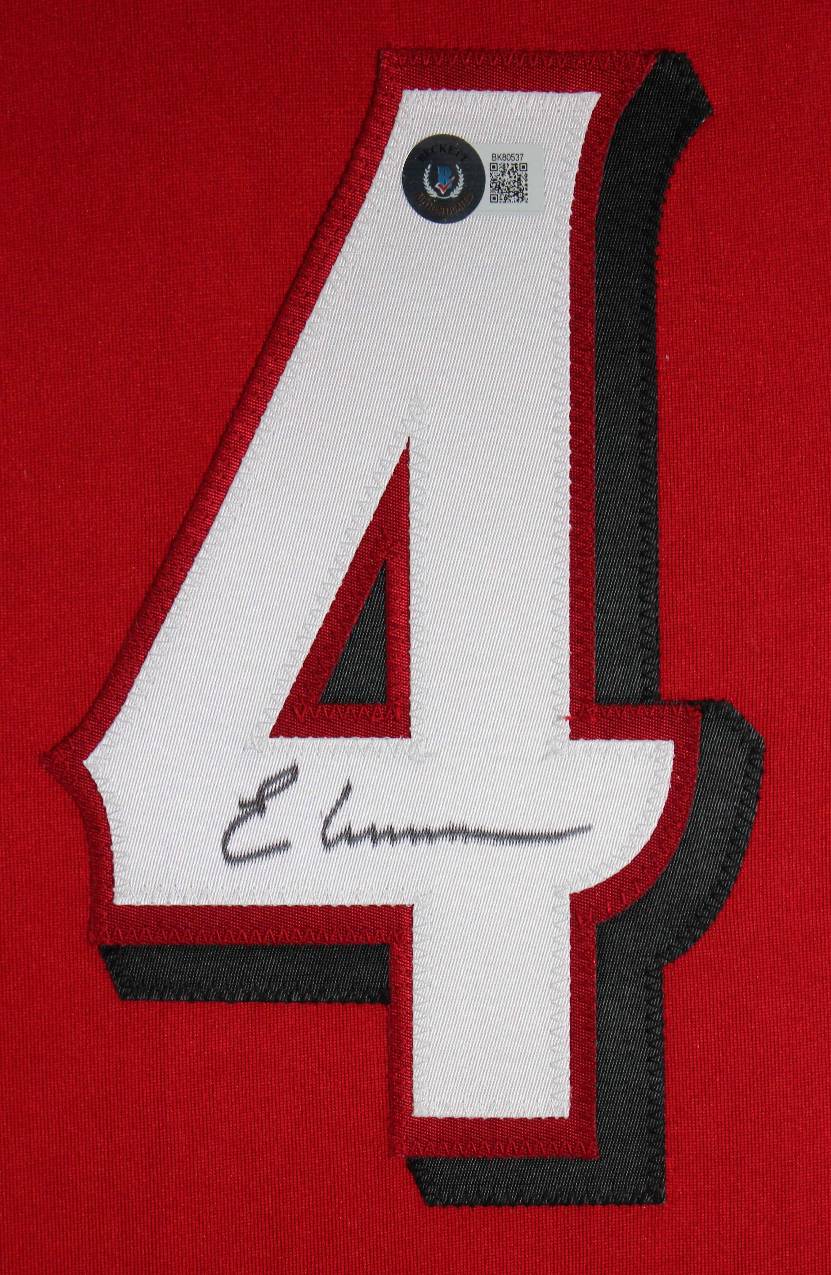 Elly De La Cruz Authentic Signed Red Pro Style Framed Jersey BAS #BK80537