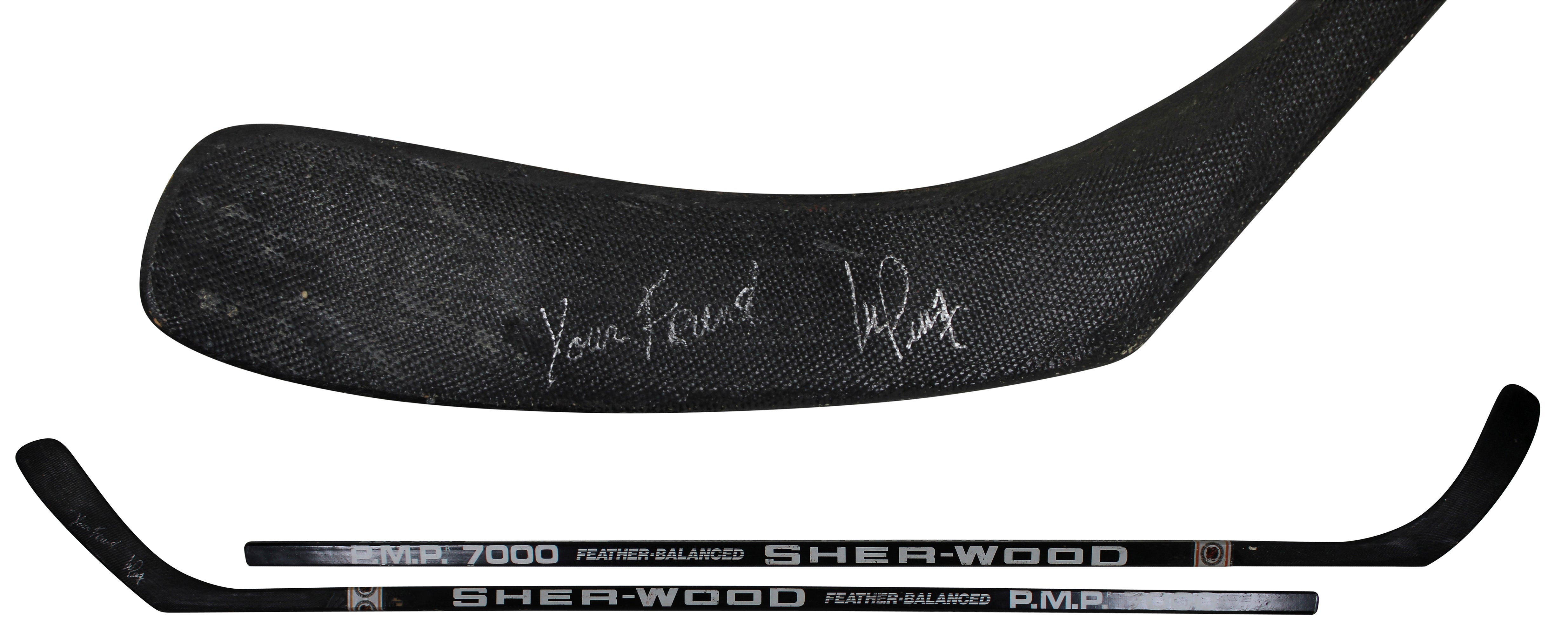Coyotes Michel Petit Signed Sherwood P.M.P. 7000 Hockey Stick BAS #BU64333