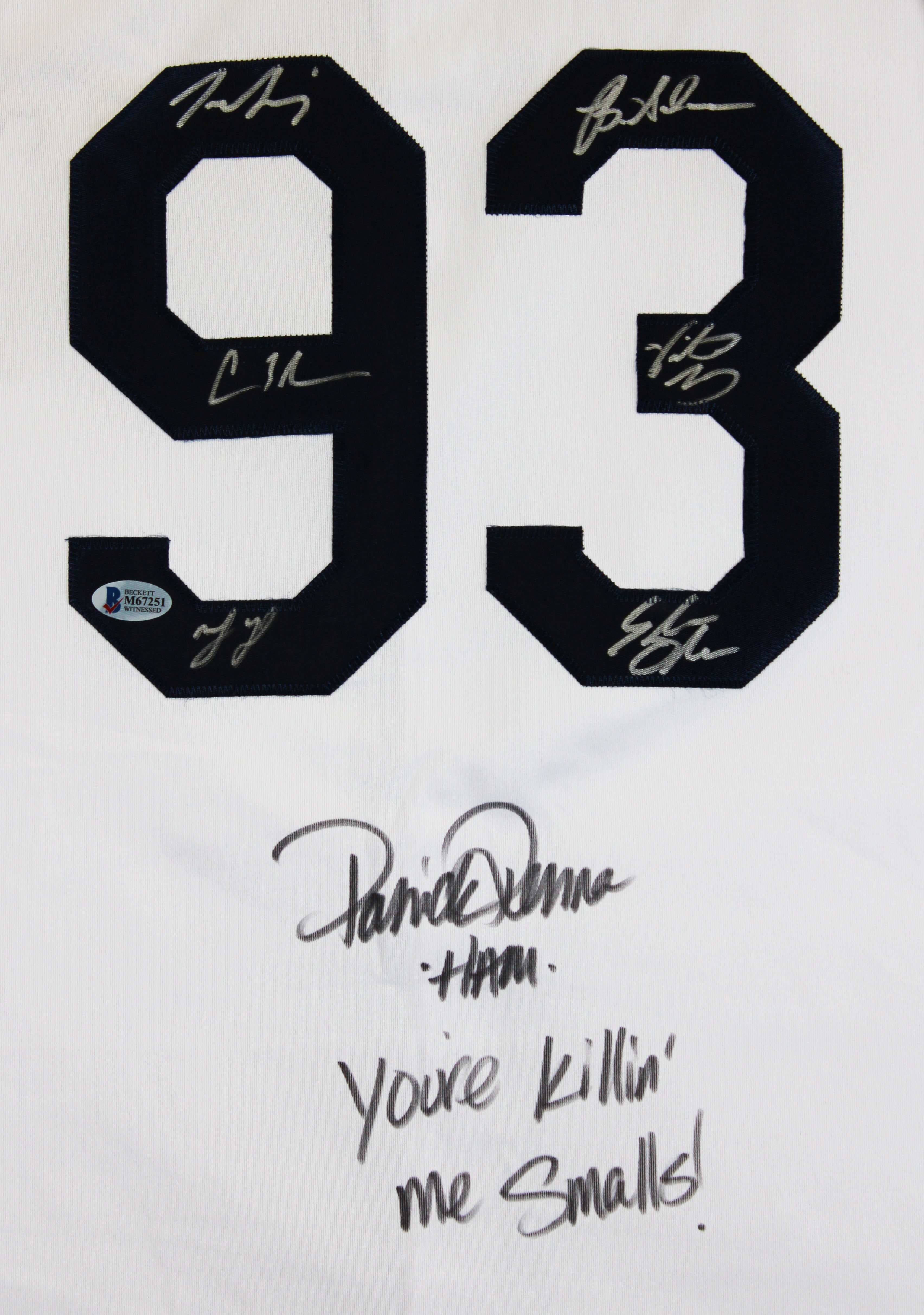 The Sandlot Cast (7) Renna, Guiry, Leopardi, York +3 Signed Jersey BAS Witnessed