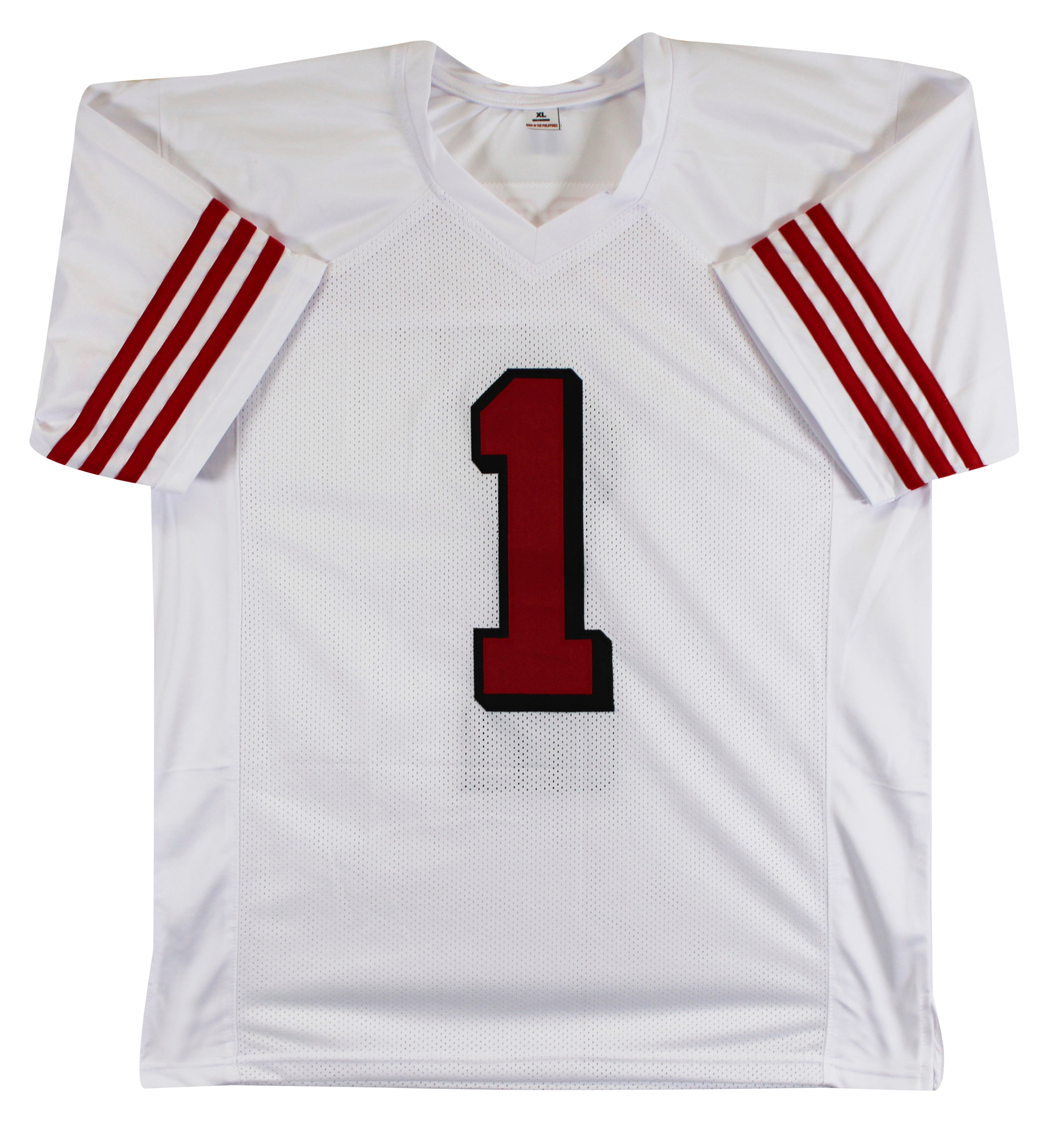 Ricky Pearsall Signed White Pro Style Jersey w/ Dropshadow BAS Witnessed