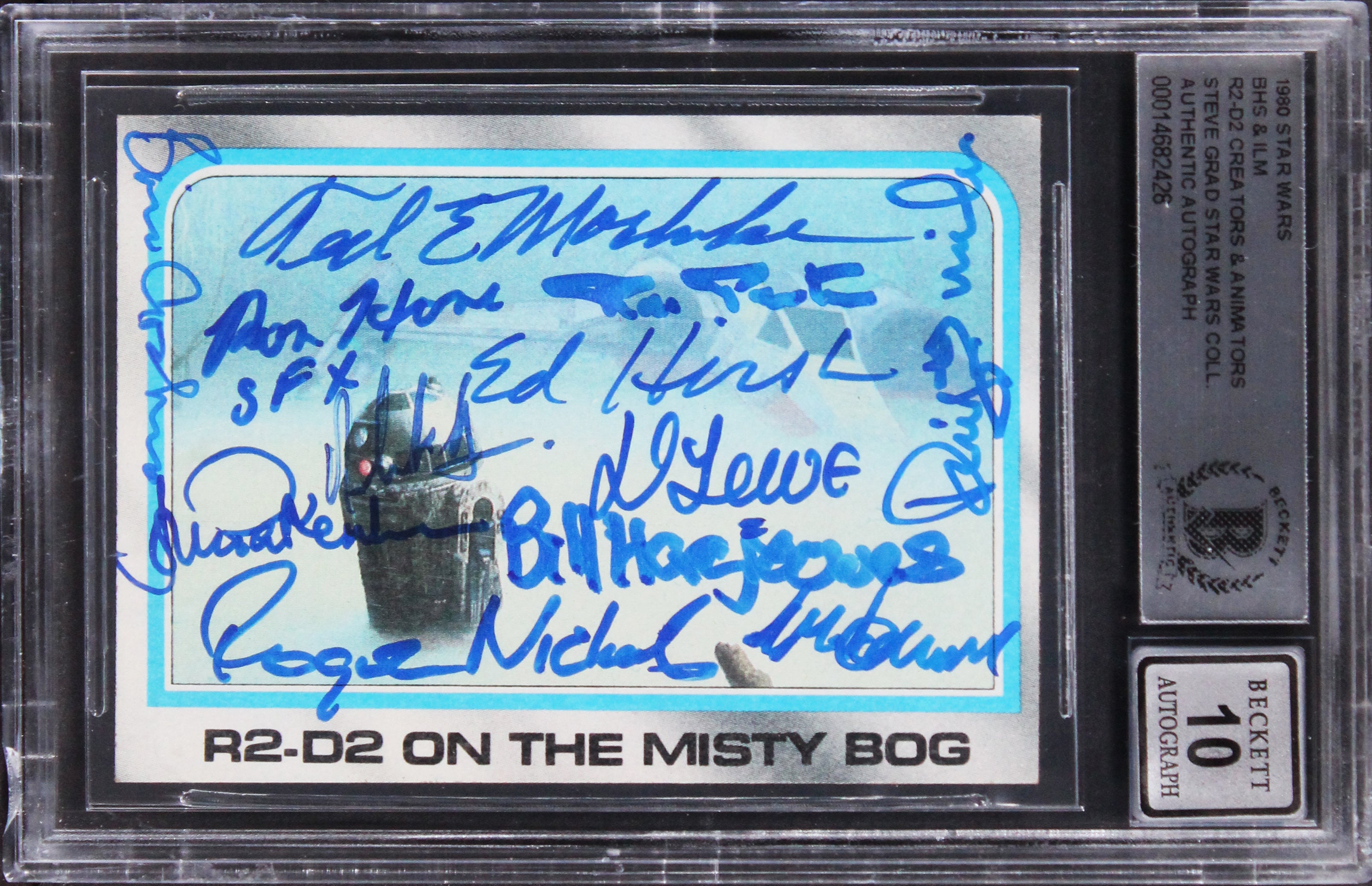 (12) Archer +11 Signed 1980 Star Wars ESB #245 Card Auto Grade 10! BAS Slabbed