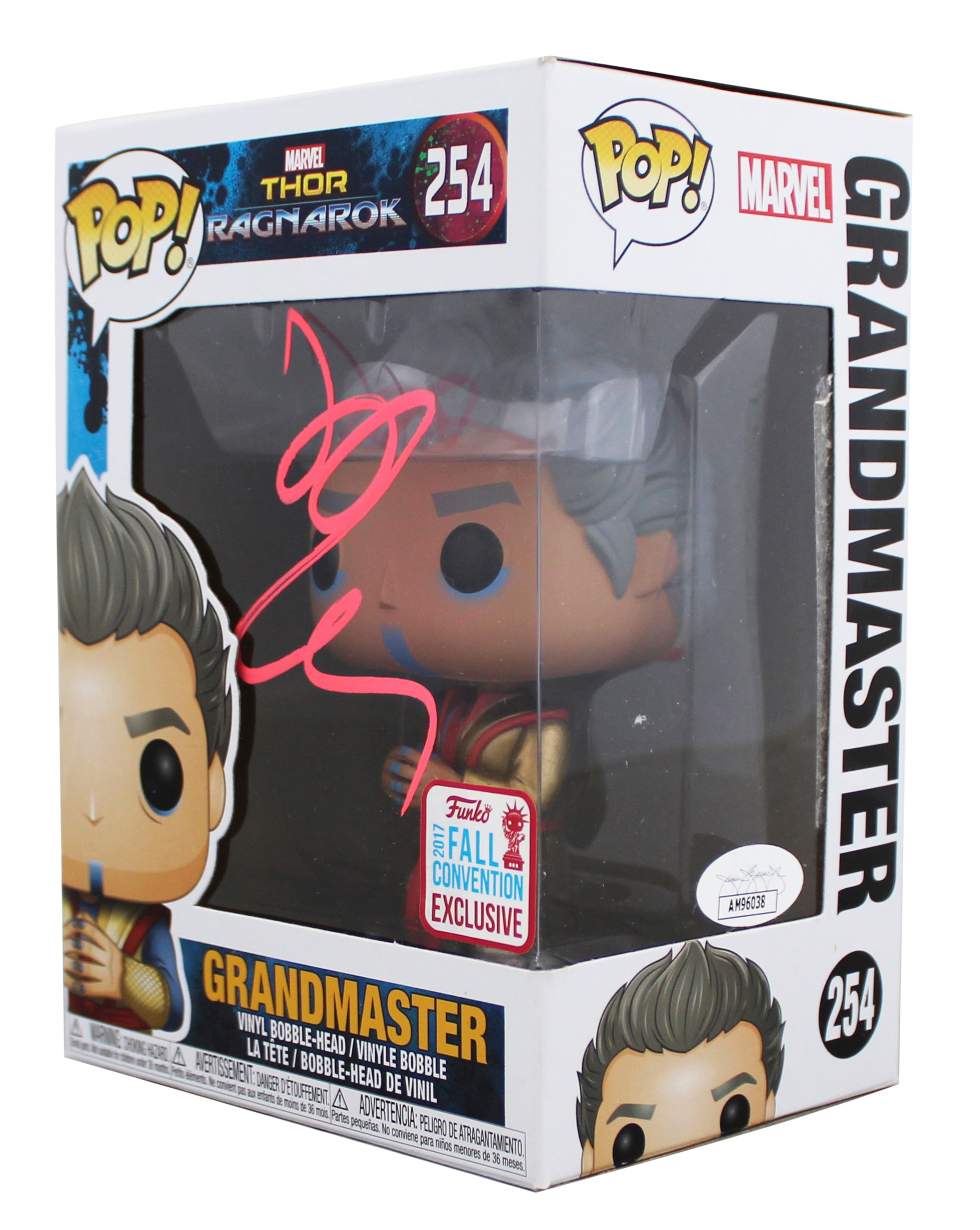 Jeff Goldblum Thor Signed Grandmaster #254 Funko Pop Vinyl Figure JSA #AM96038