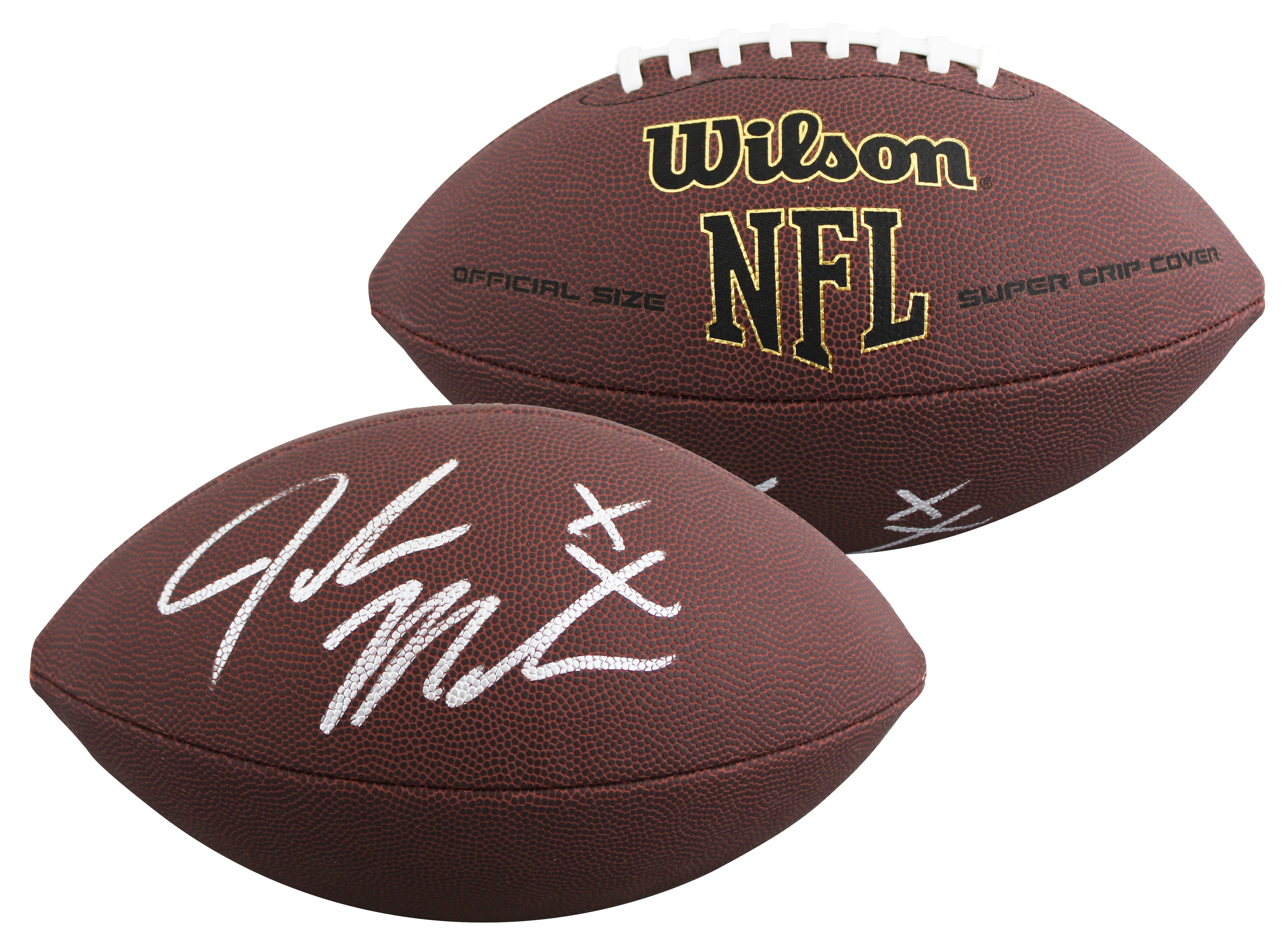 Oklahoma John Mateer Authentic Signed Wilson Super Grip Football BAS Witnessed