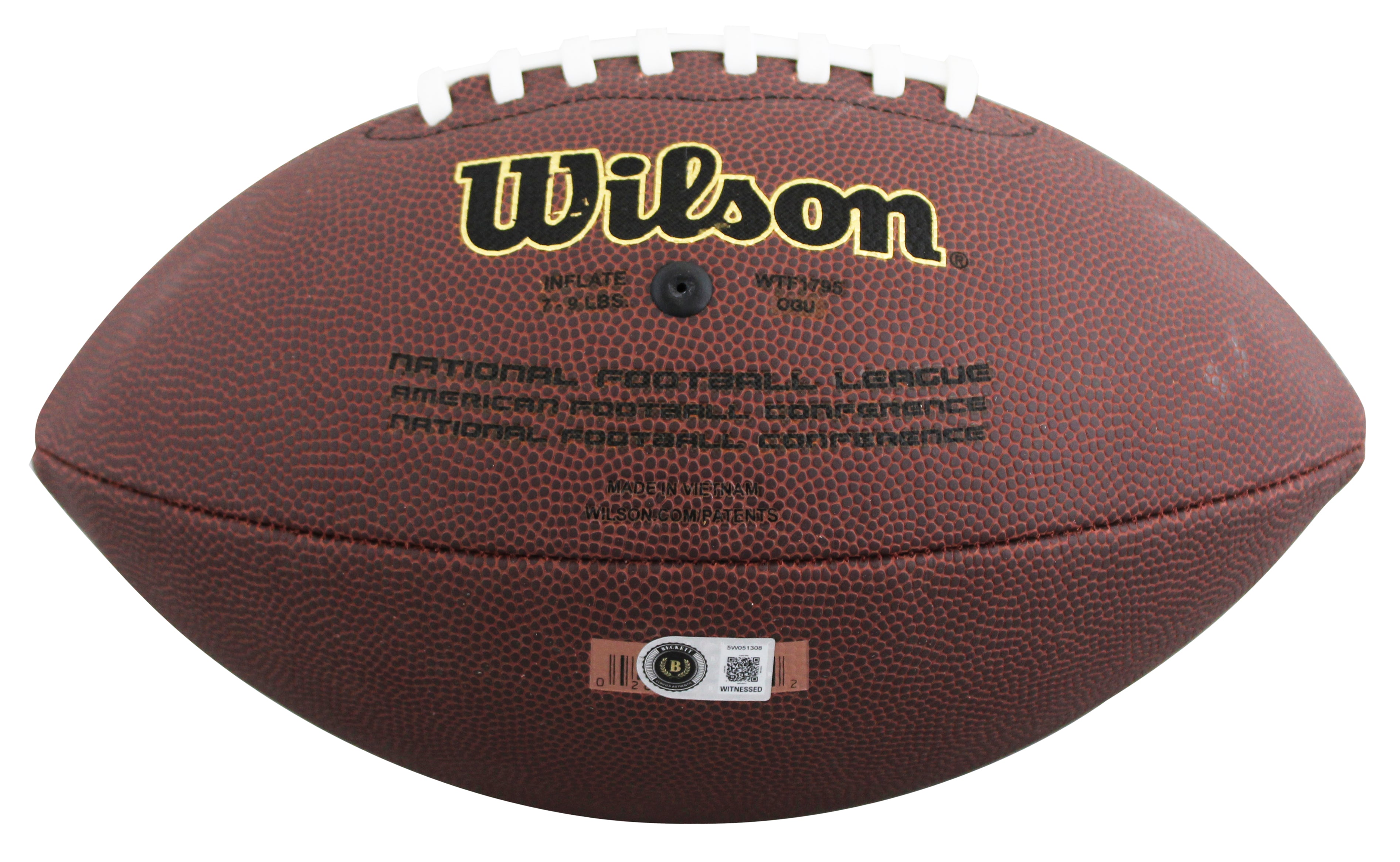 Oklahoma John Mateer Authentic Signed Wilson Super Grip Football BAS Witnessed