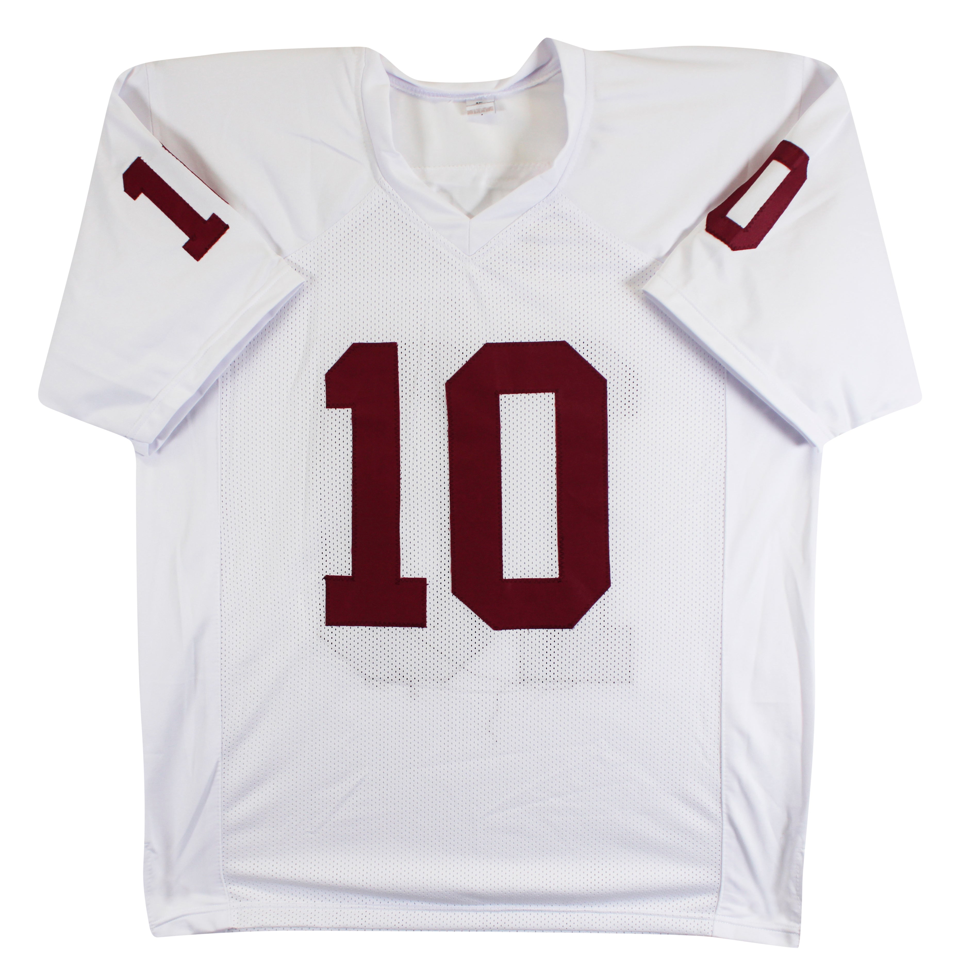 Oklahoma John Mateer Authentic Signed White Pro Style Jersey BAS Witnessed