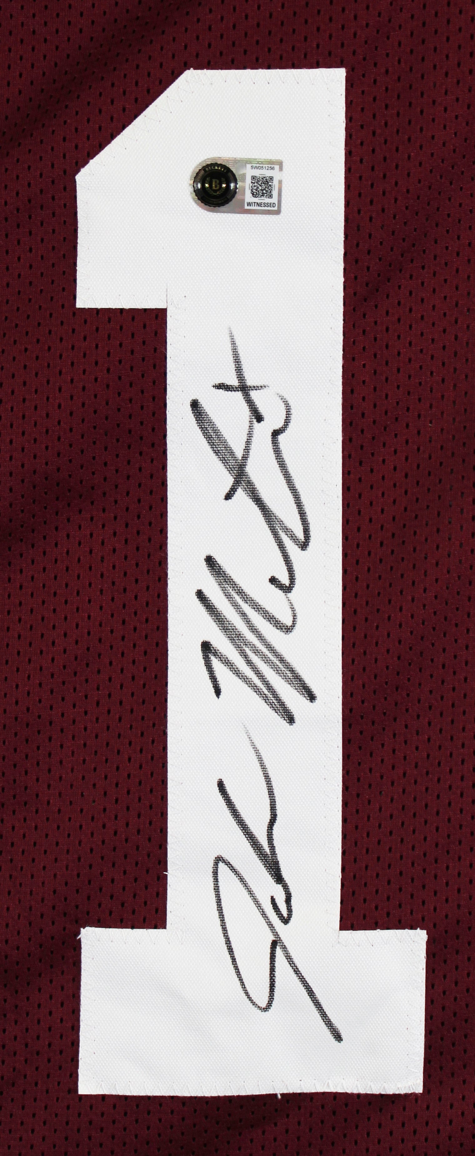 Oklahoma John Mateer Authentic Signed Maroon Pro Style Jersey BAS Witnessed