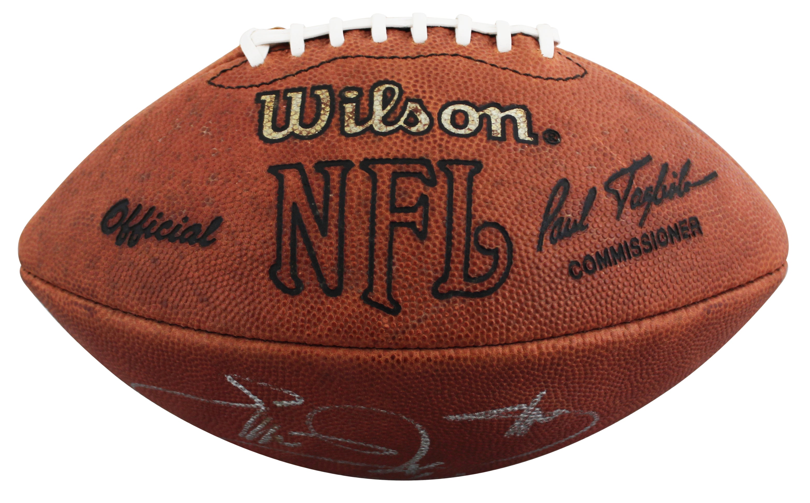 Cowboys Emmitt Smith Signed Official Wilson Football w/ Vintage Sig BAS #BS17529