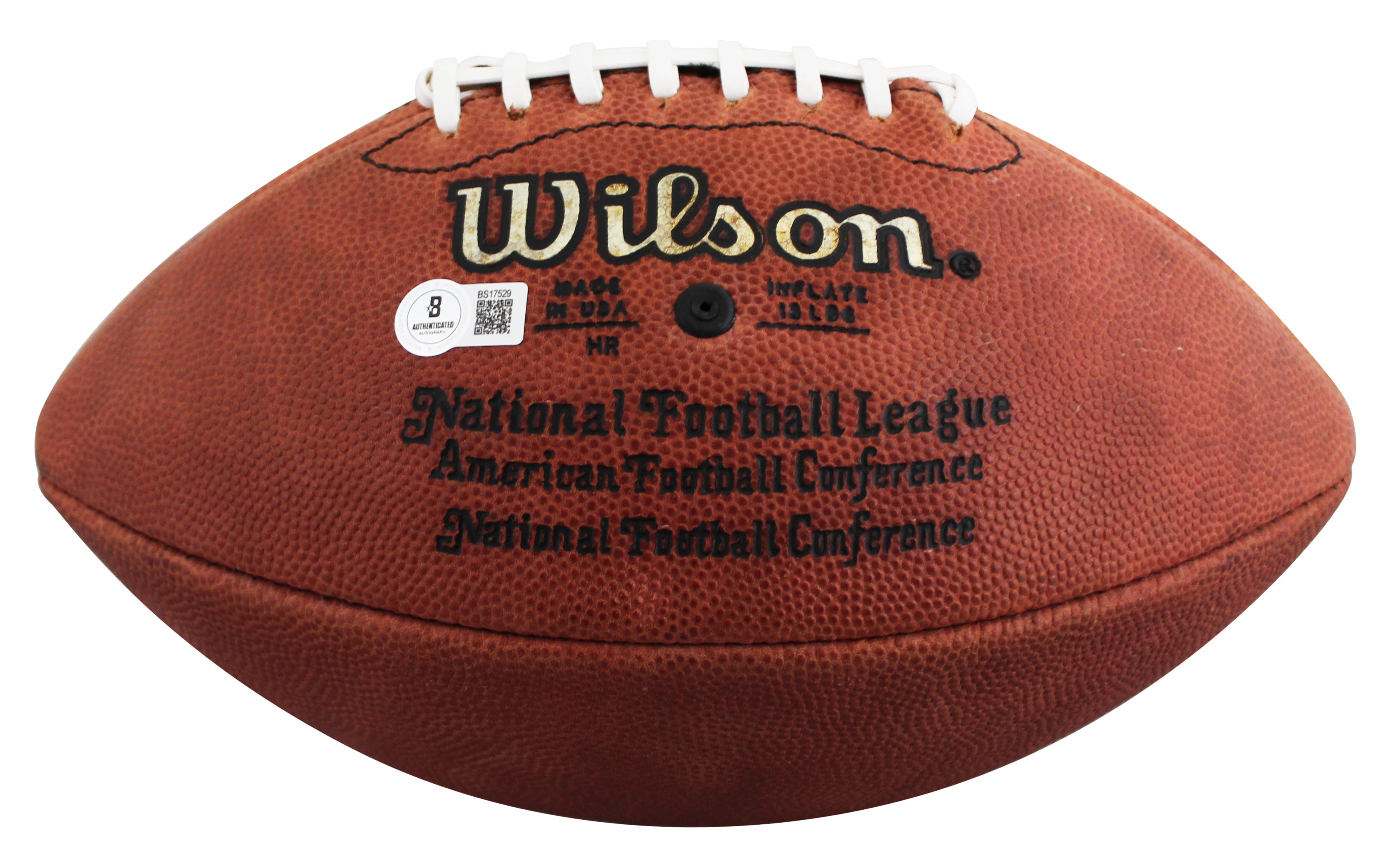 Cowboys Emmitt Smith Signed Official Wilson Football w/ Vintage Sig BAS #BS17529