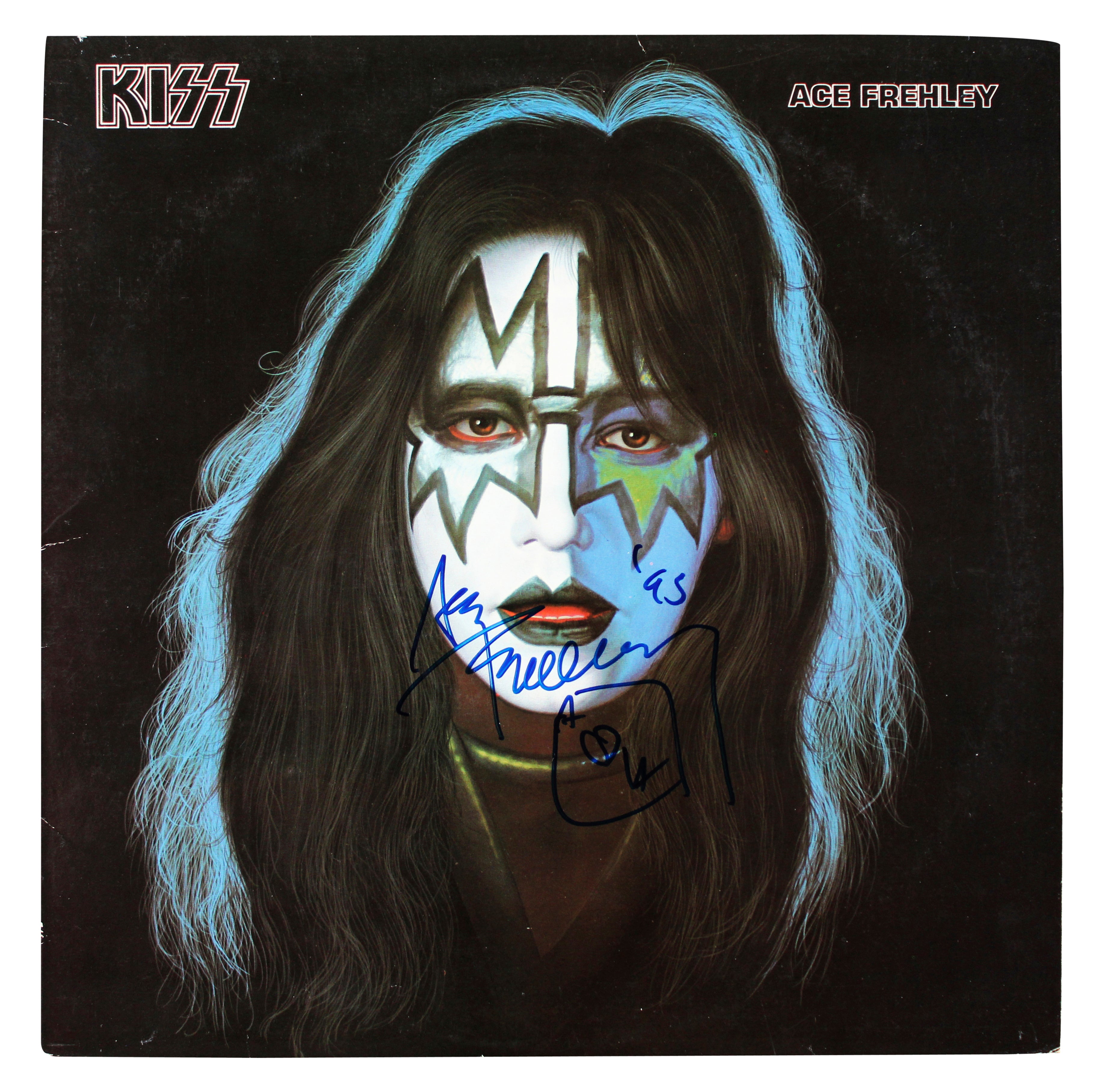 Ace Frehley Authentic Signed KISS Solo 1978 Album Cover W/ Vinyl BAS #BS78248