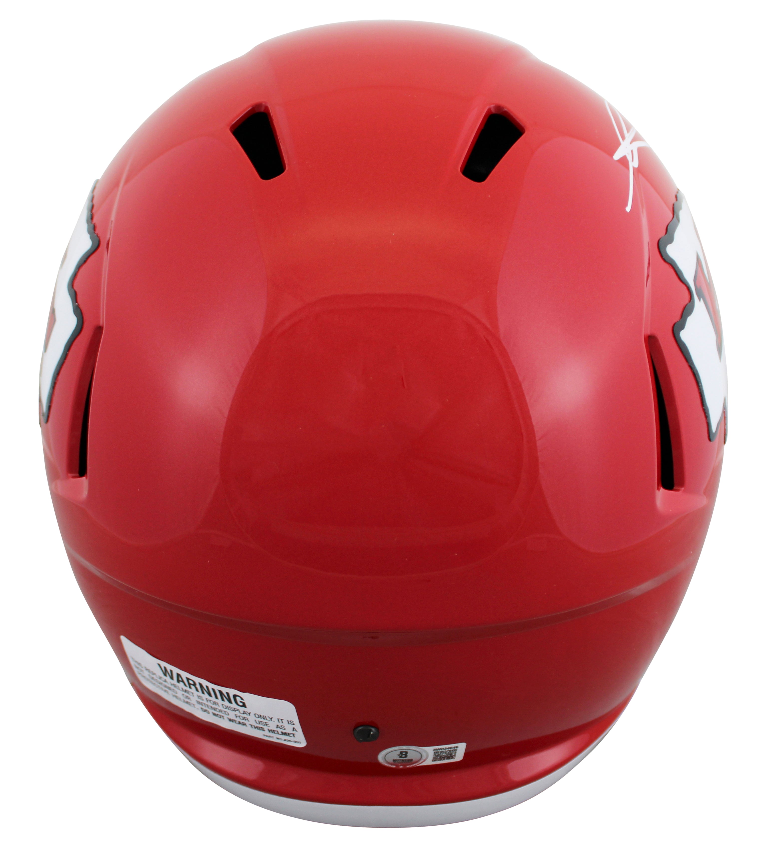 Chiefs George Karlaftis Signed Full Size Speed Rep Helmet W/ Case BAS Witnessed