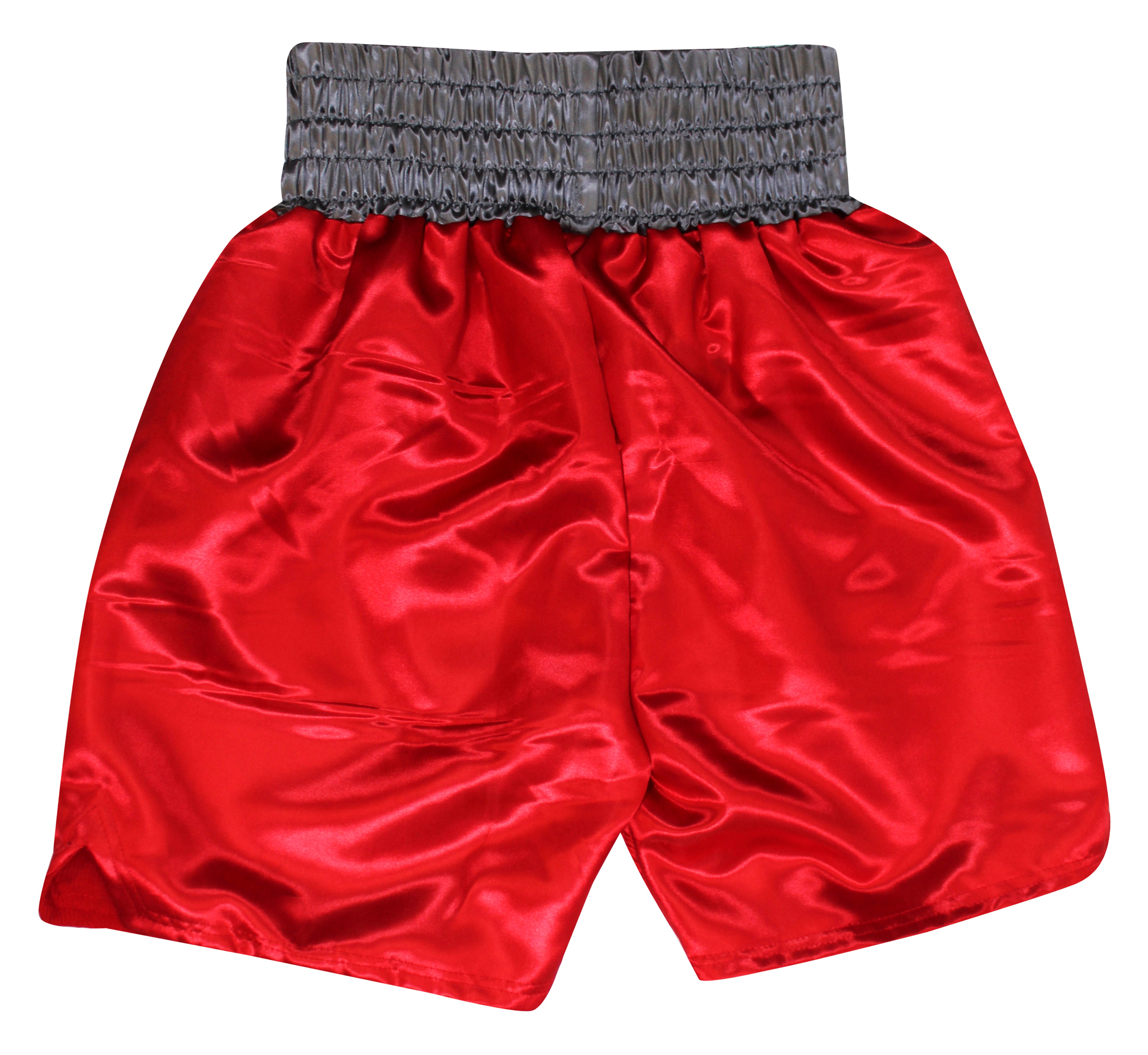 Deontay Wilder Authentic Signed Red Wilder Boxing Trunks BAS Witnessed #2W697972