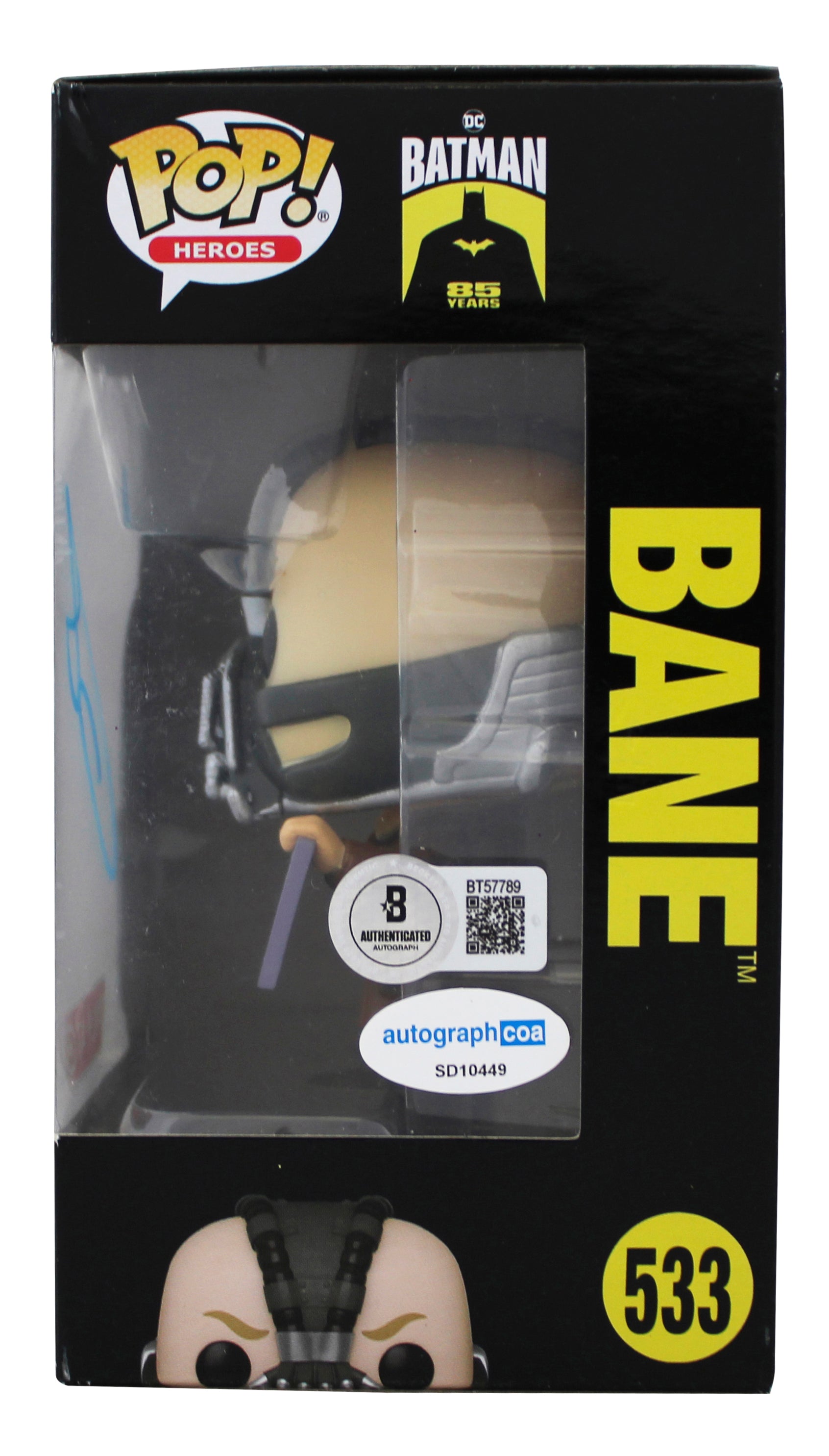 Tom Hardy Batman The Dark Knight Rises Signed #533 Funko Pop Figure BAS #BT57789