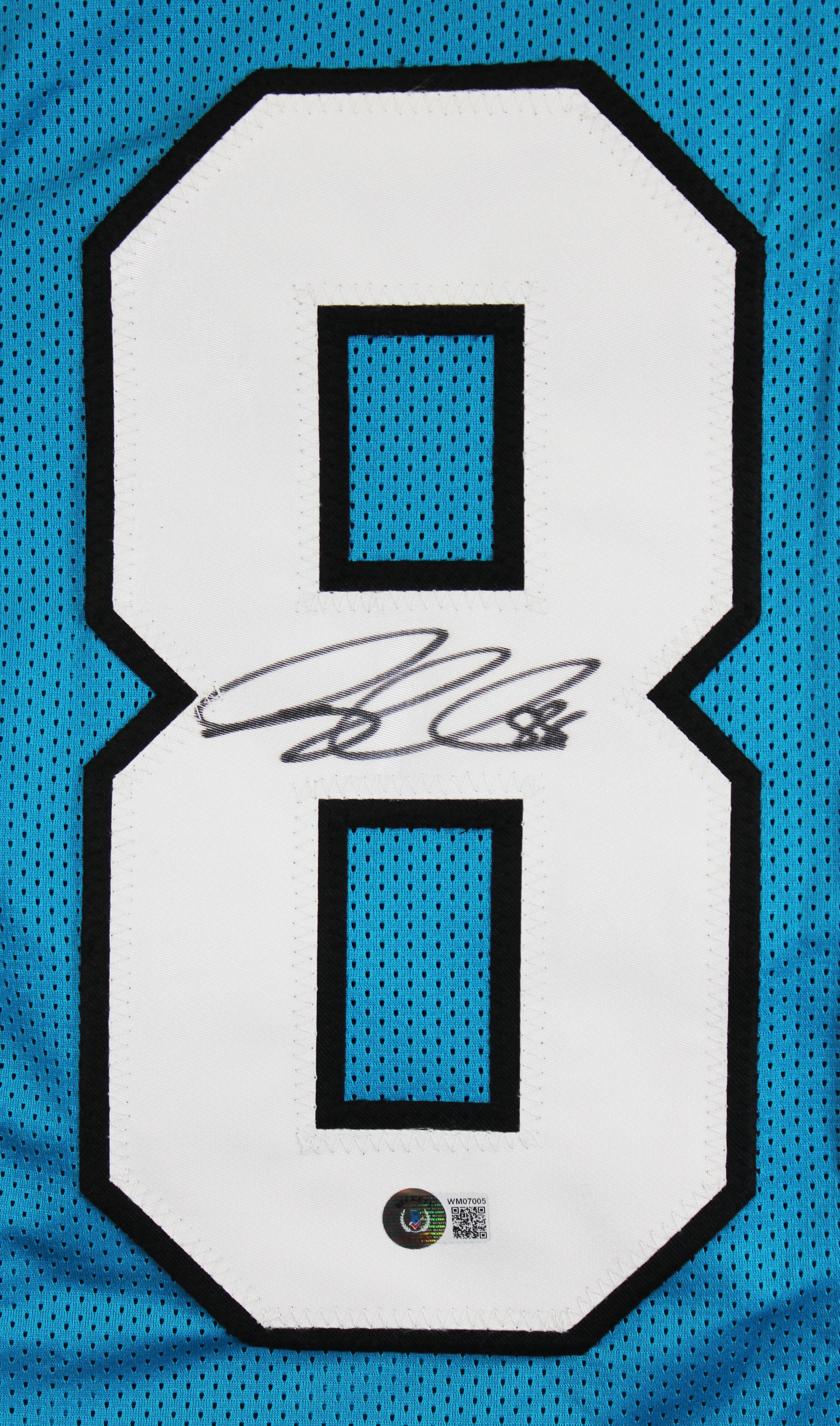 Greg Olsen Authentic Signed Blue Pro Style Jersey BAS Witnessed #WM07005