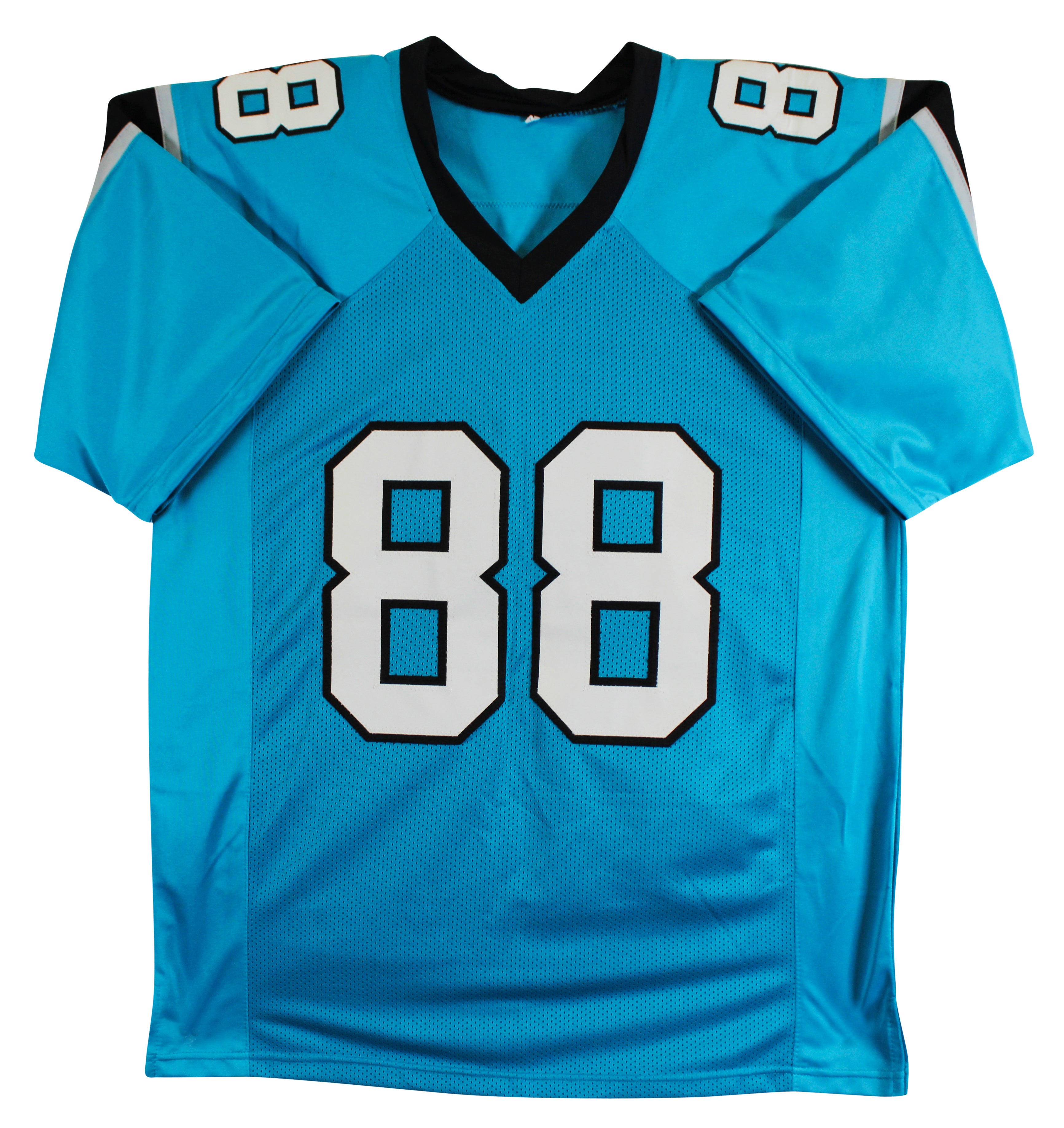 Greg Olsen Authentic Signed Blue Pro Style Jersey BAS Witnessed #WM07005