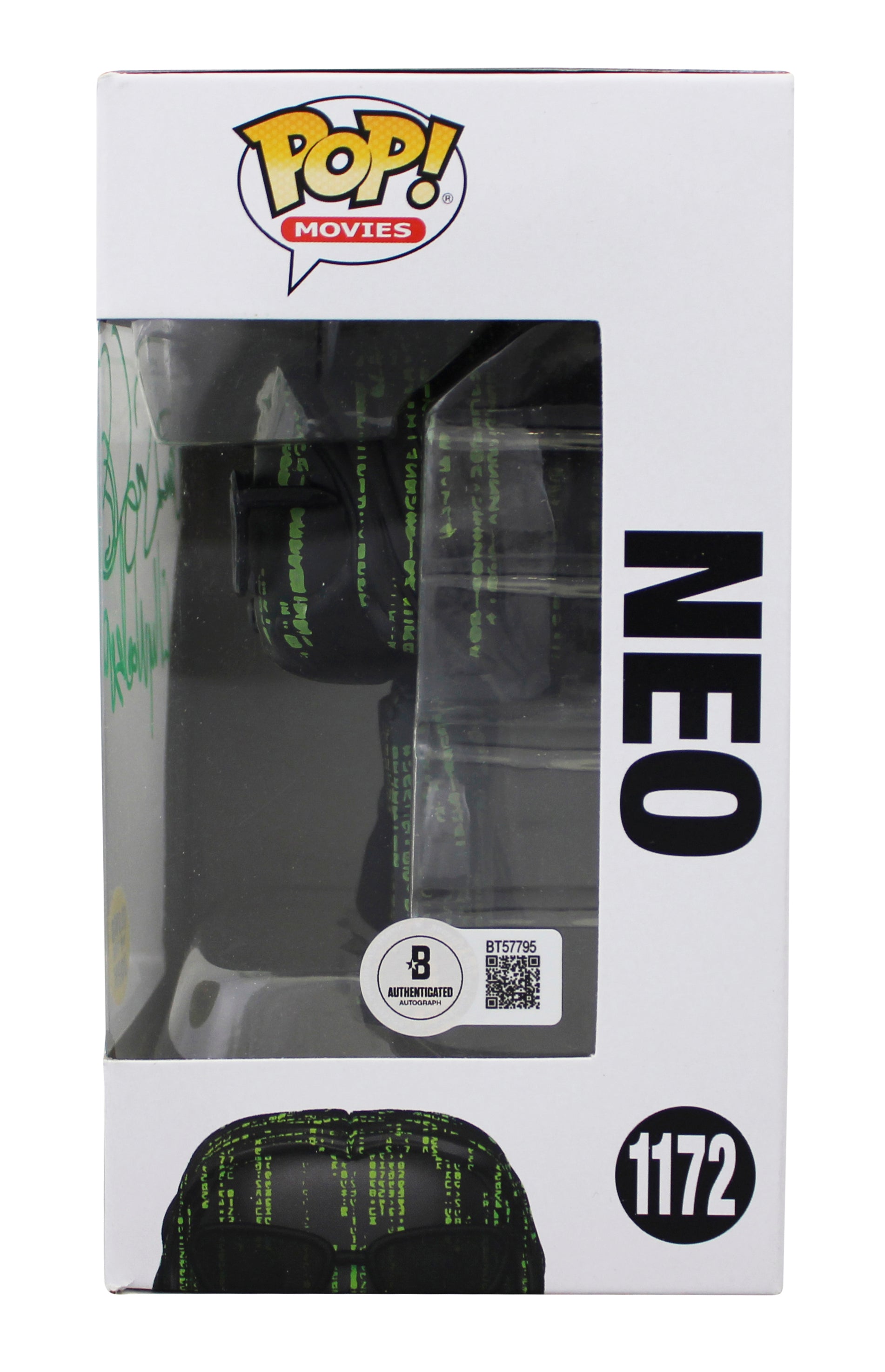 Lilly & Lana Wachowski The Matrix Signed Neo #1172 Funko Pop Figure BAS #BT57795