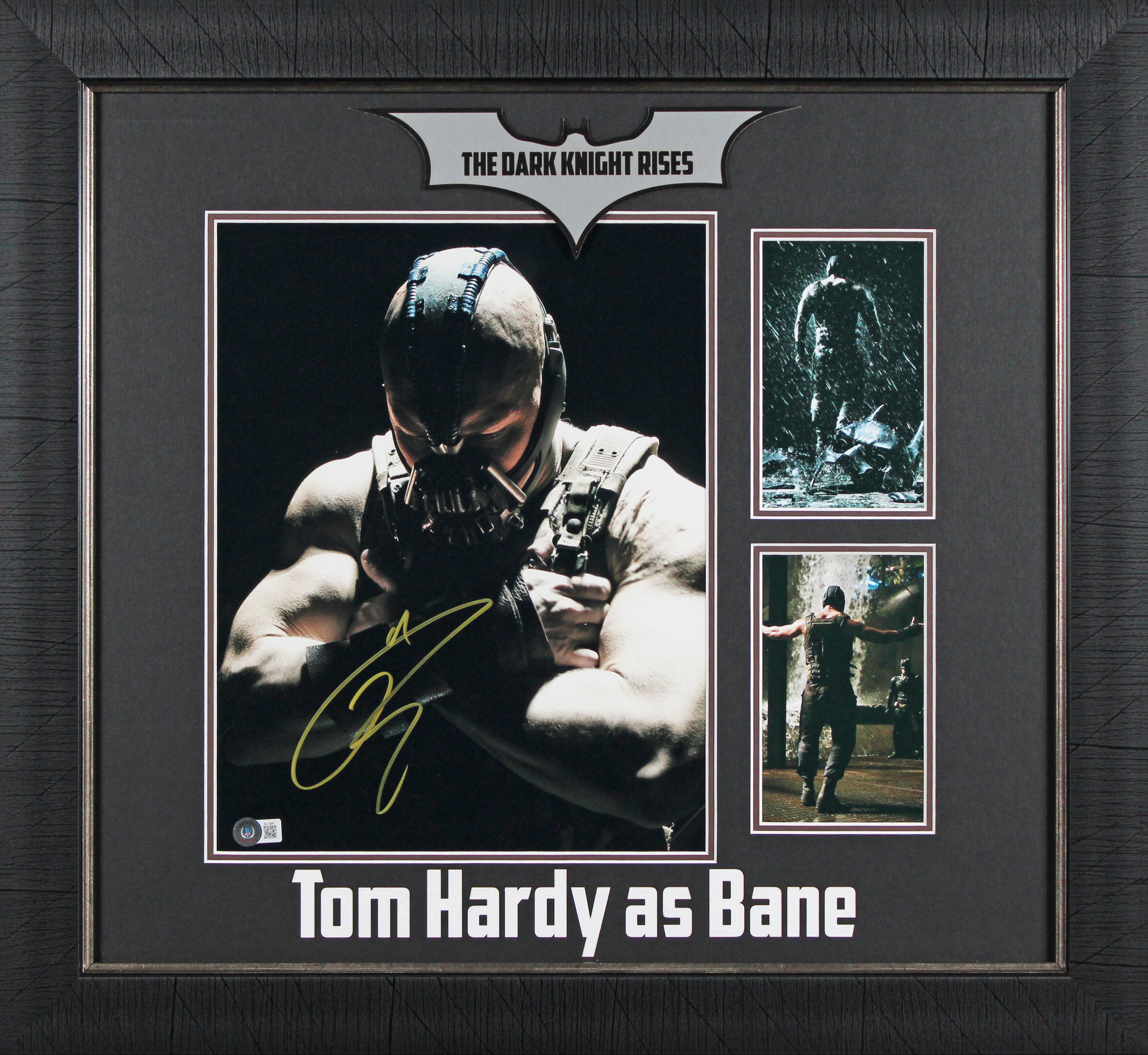 Tom Hardy Batman The Dark Knight Rises Authentic Signed 11x14 Framed Photo BAS