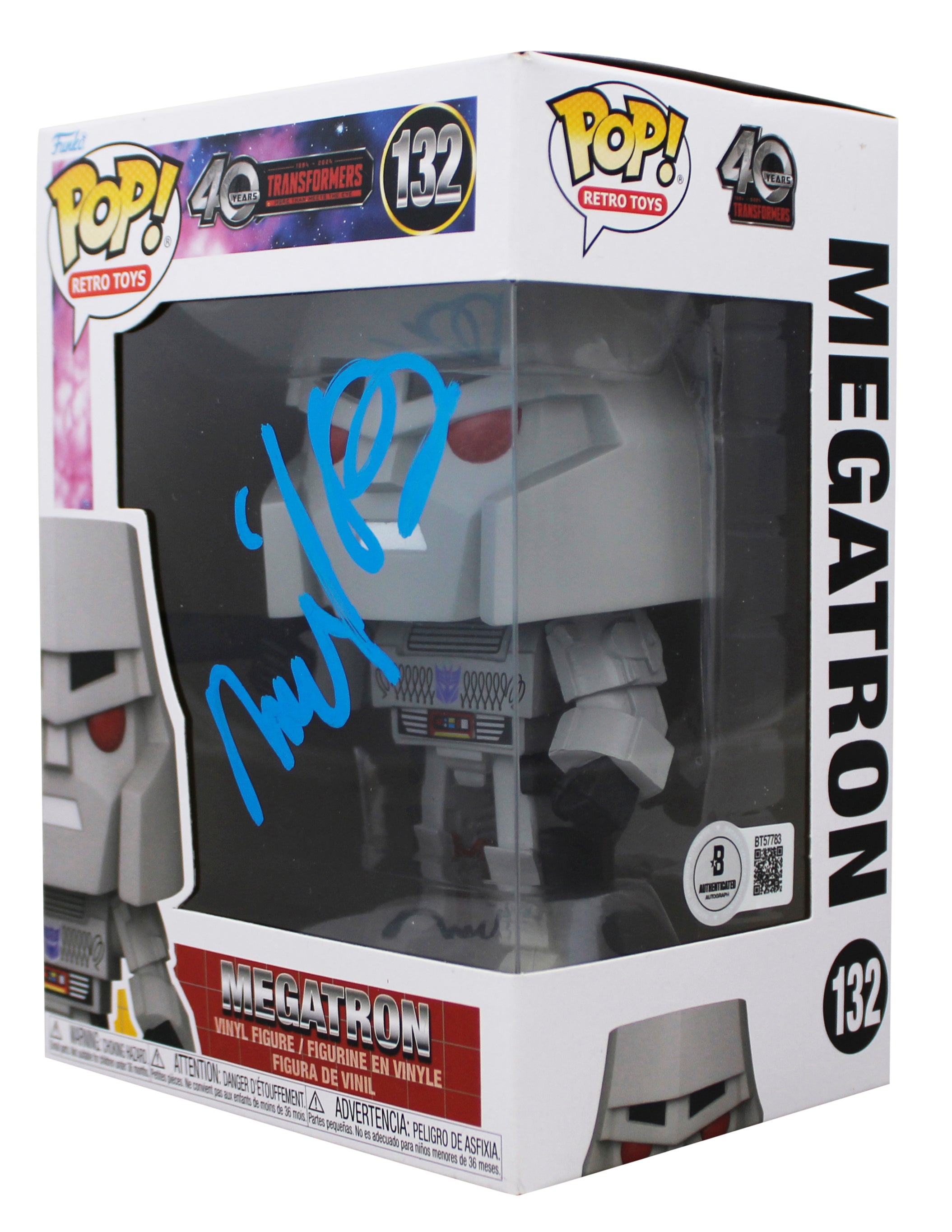 Michael Bay Transformers Signed Megatron #132 Funko Pop Figure BAS #BT57783