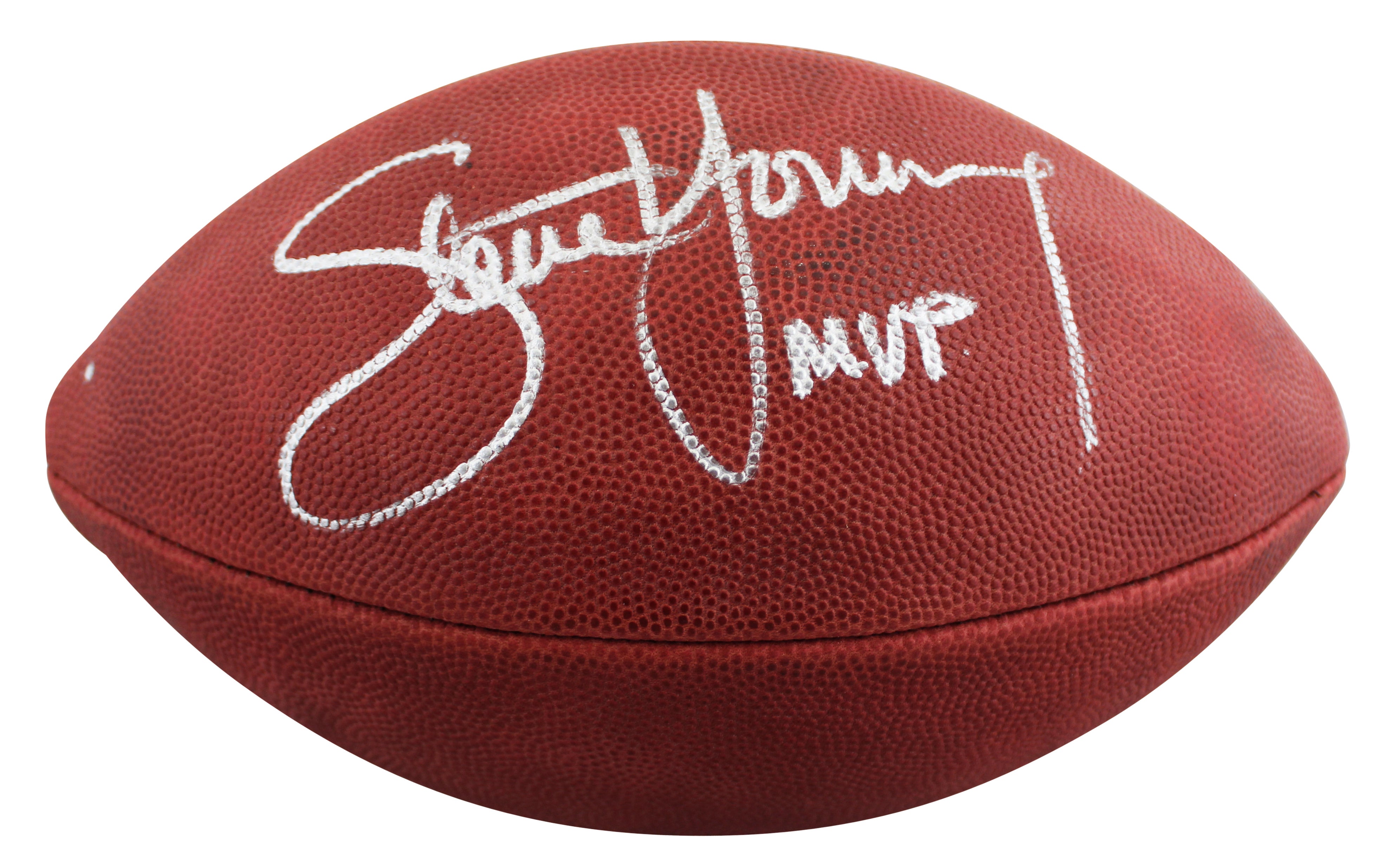 49ers Steve Young "MVP" Authentic Signed Wilson Official Football BAS #BV70234