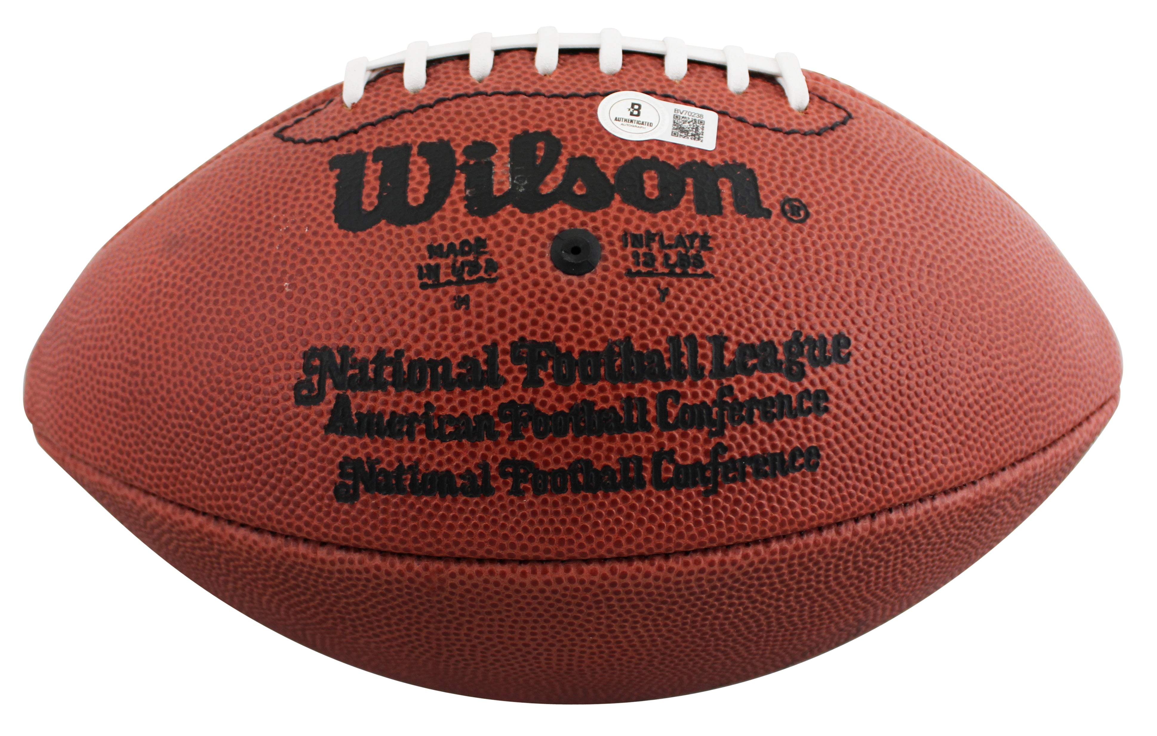 49ers Joe Montana Authentic Signed Wilson Official Nfl Football BAS #BV70238