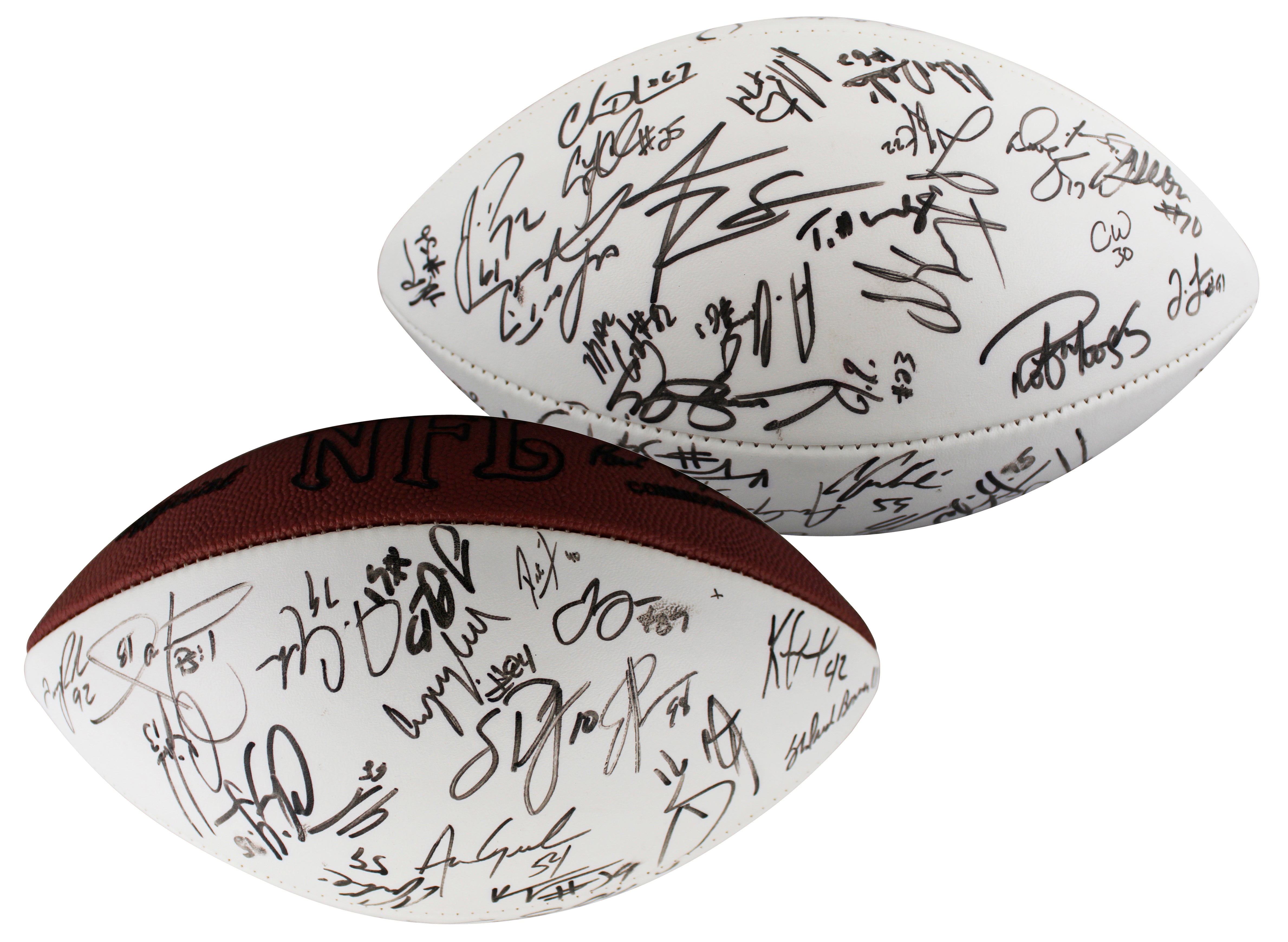 1999 Cardinals (50) Tillman, Plummer, Wadsworth Signed Official Nfl Football BAS