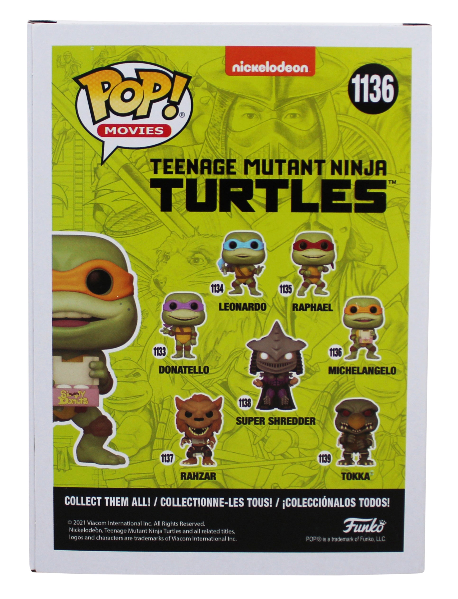 Kevin Eastman TMNT Signed Michelangelo #1136 Funko Pop Figure BAS #BT57769