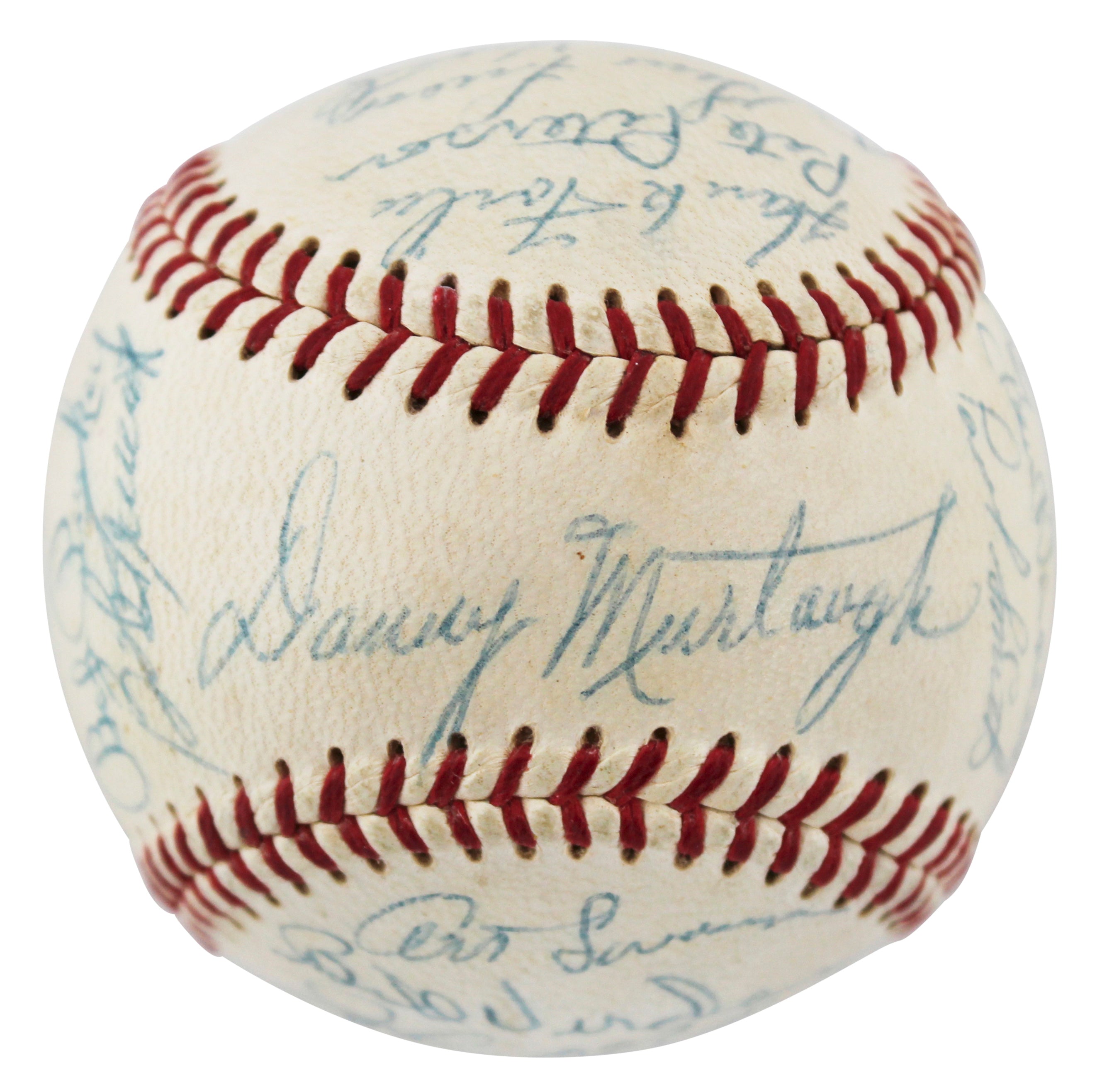 1957 Pirates (27) Clemente, Daniels, Smith, Friend Signed Giles Onl Baseball BAS