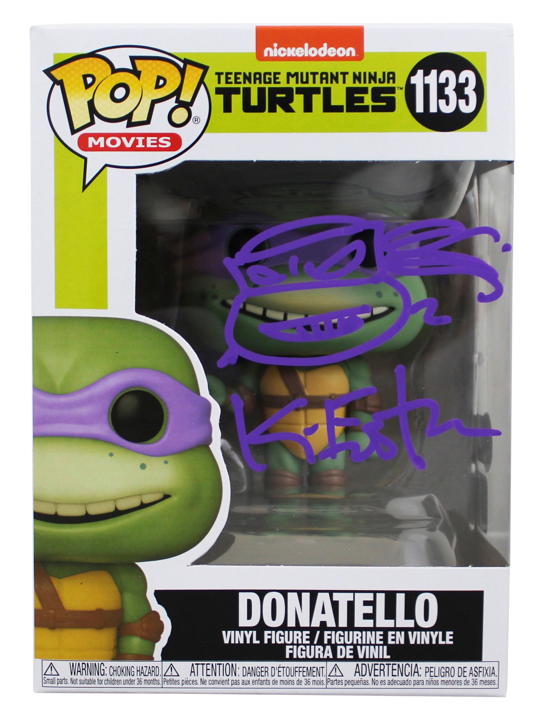 Kevin Eastman TMNT Signed Donatello #1133 Funko Pop Figure w Sketch BAS #BT57766